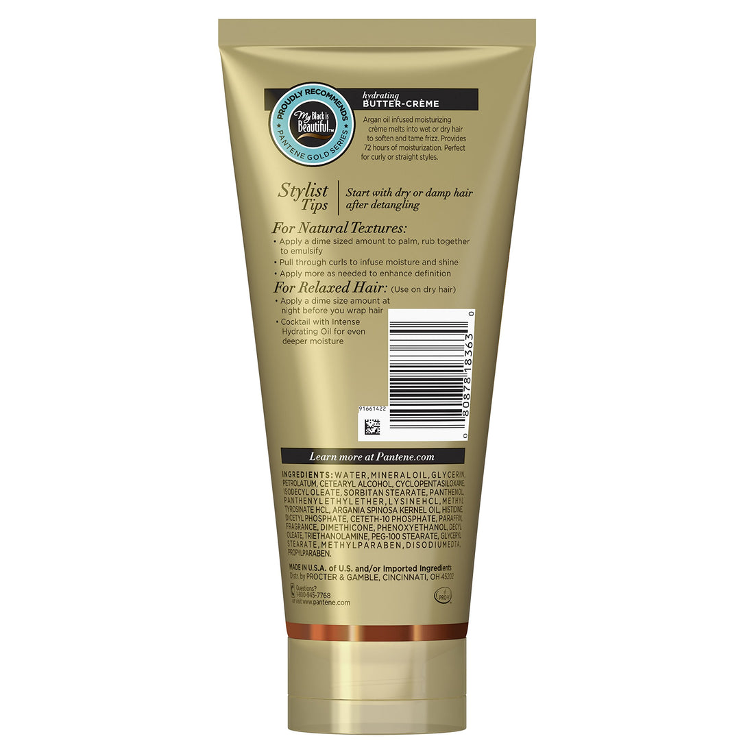 Pantene ProV Gold Series Hydrating Butter Cream, 6.8 Ounce