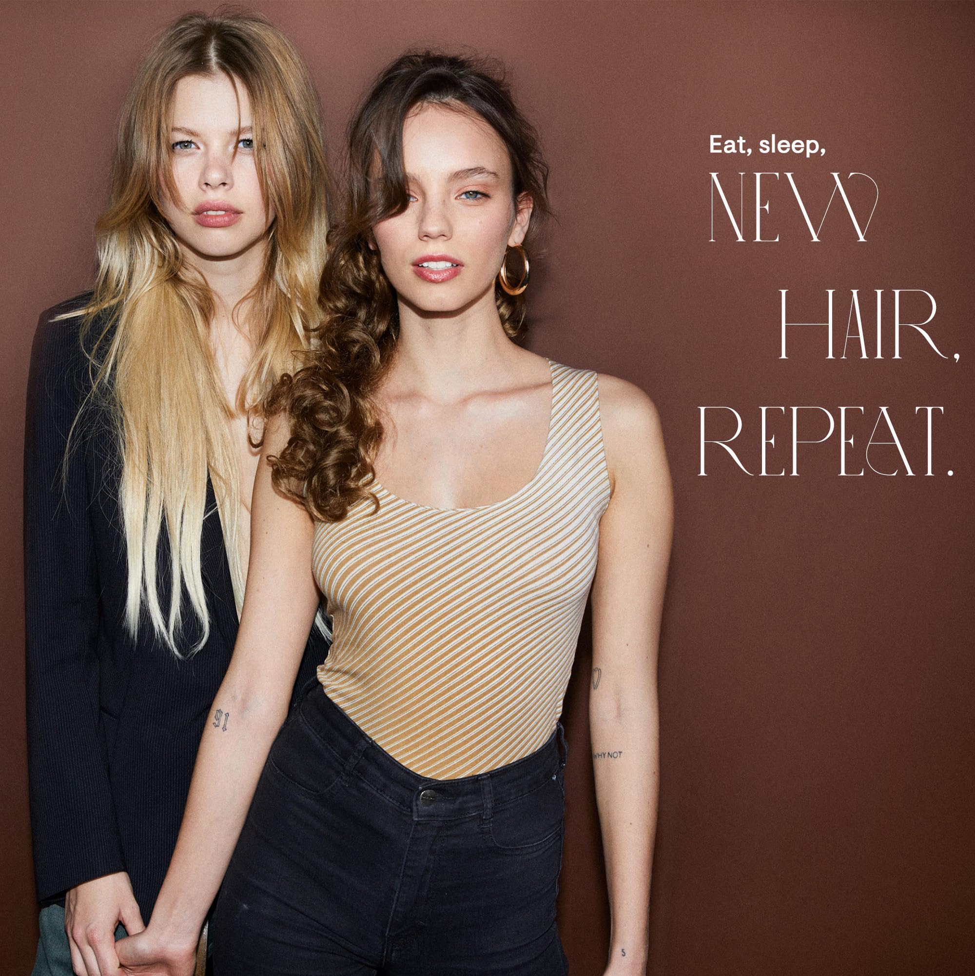 22 & 140g Hair Piece Pony Tail Extension (MEDIUM BROWN BRUNETTE DARK BLONDE) Long & Voluminous Curled Wavy Heat-Resisting Like Real Human Hair