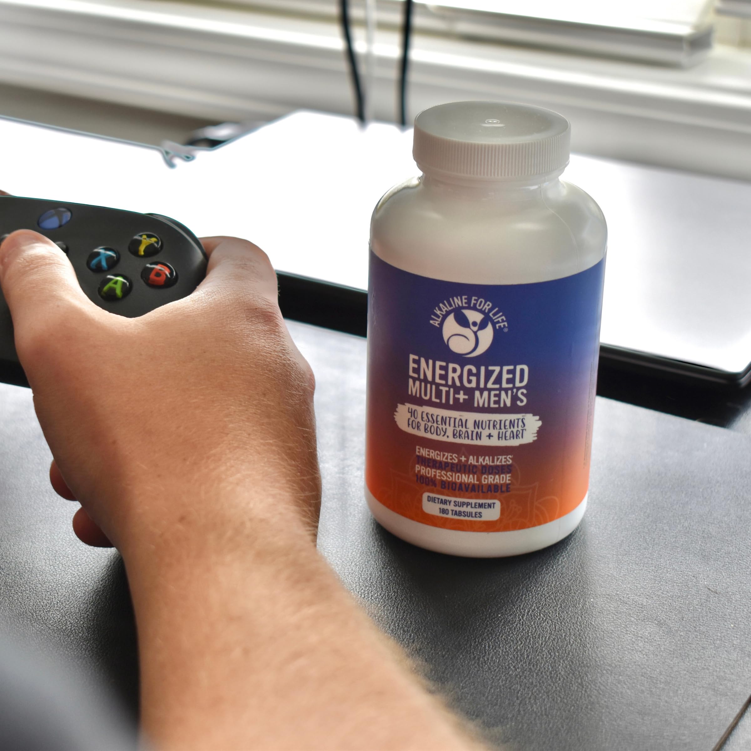 Energized Multi Men's - Potent Multivitamin for Men 40 Fully Bioavailable Nutrients B Complex Vitamins for Men, Vitamin D, Vitamin C, Vitamin K, Zinc, Quercetin, Calcium, Magnesium Vitamins for Men