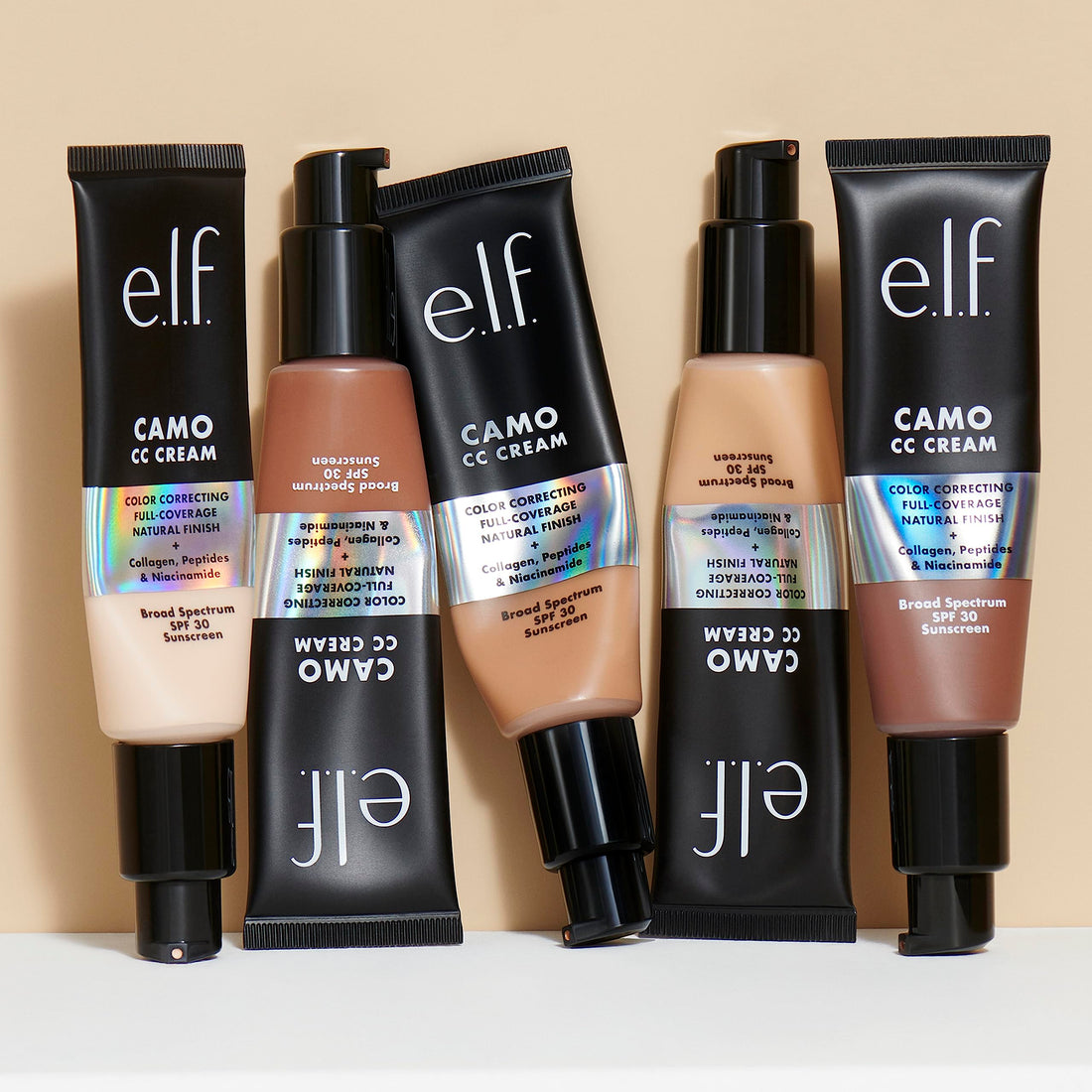 e.l.f. Camo CC Cream | Color Correcting Full Coverage Foundation with SPF 30 | Deep 560 C | 1.05 Oz (30g)