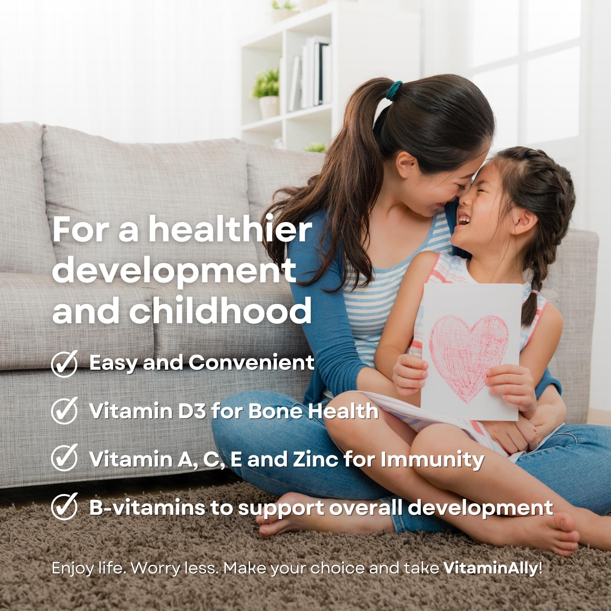 Vitaminally Liposomal Kids Liquid Multivitamin | Non-GMO | Clean | Sugar Free | Gluten Free | Organic Berry Flavors | Immune Support | Bone Health | Overall Wellness | 30 Servings | 3 fl oz