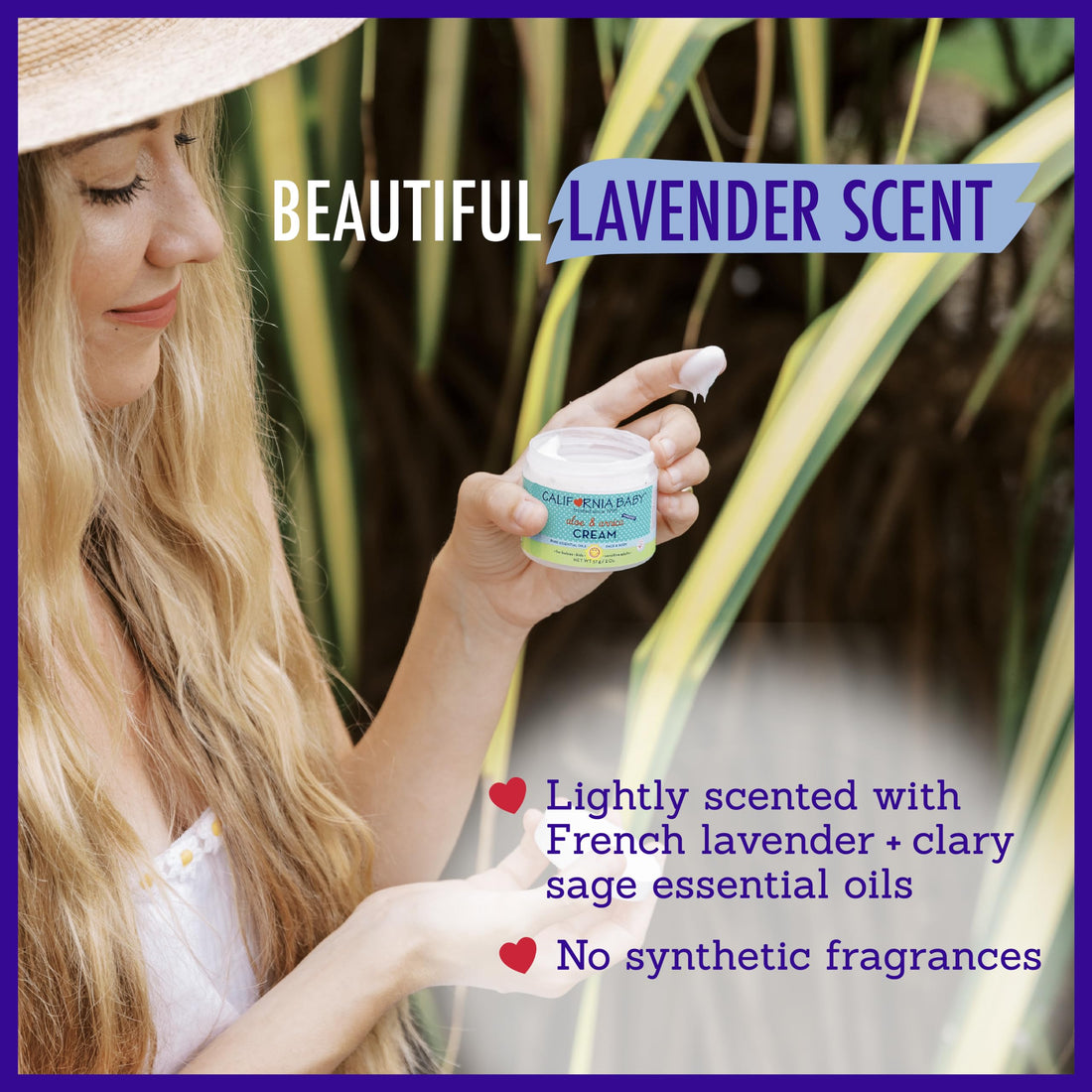 California Baby Aloe & Arnica Cream | Soothing Sunburn Relief Cream | Moisturizes Dry, Irritated Skin | 100% Plant-Based After Sun Lotion | Organic Calendula + Aloe Vera Cream | 57 g / 2 oz.