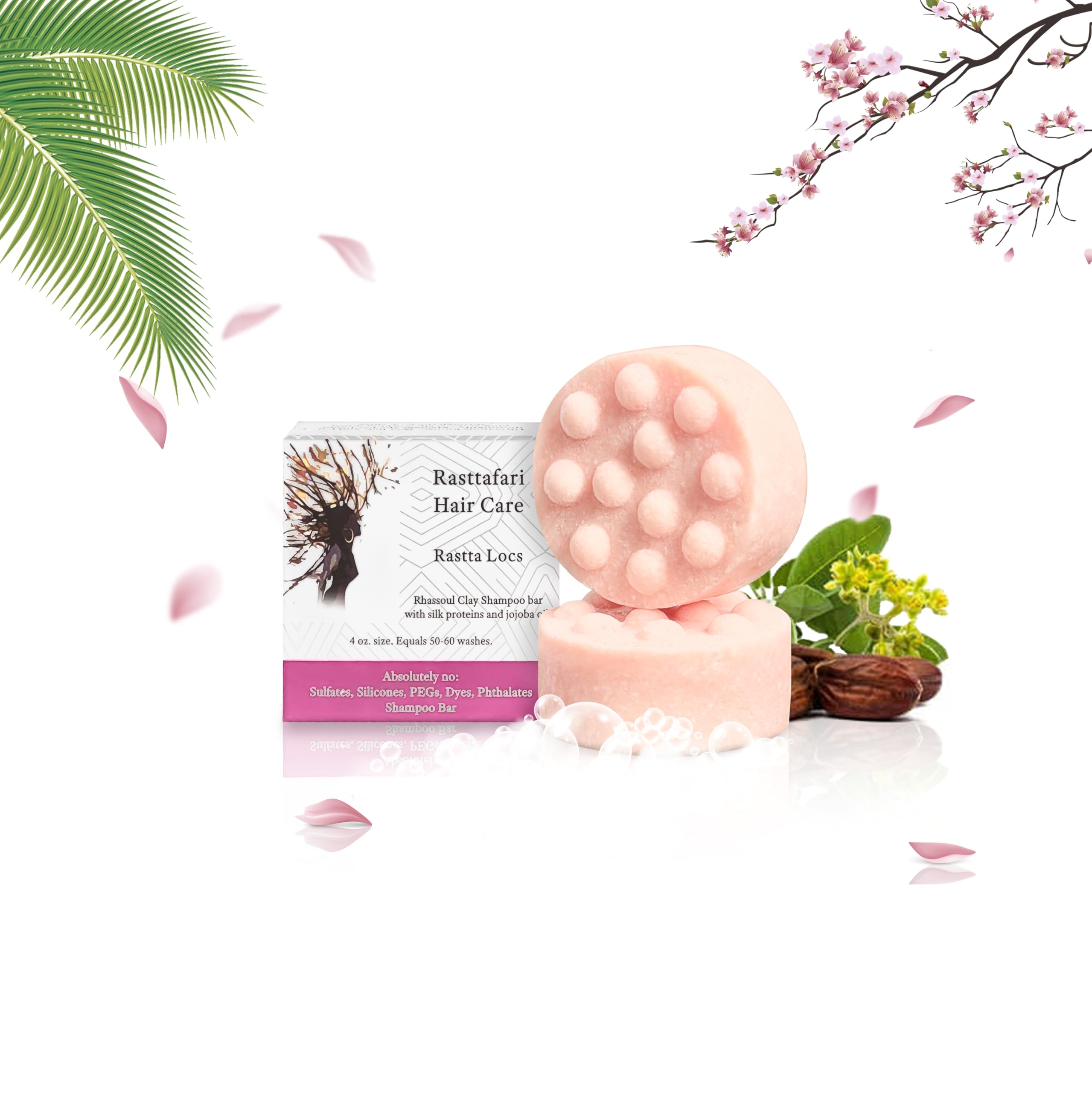 Rastta Locs Organic Loc Shampoo Bar with conditioners made for Locs, Braid, Dreadlocks – Remove Product Buildup & residue Simply with the aid of Rhassoul Clay. Sulfate and Silicone Free (4oz/120g)