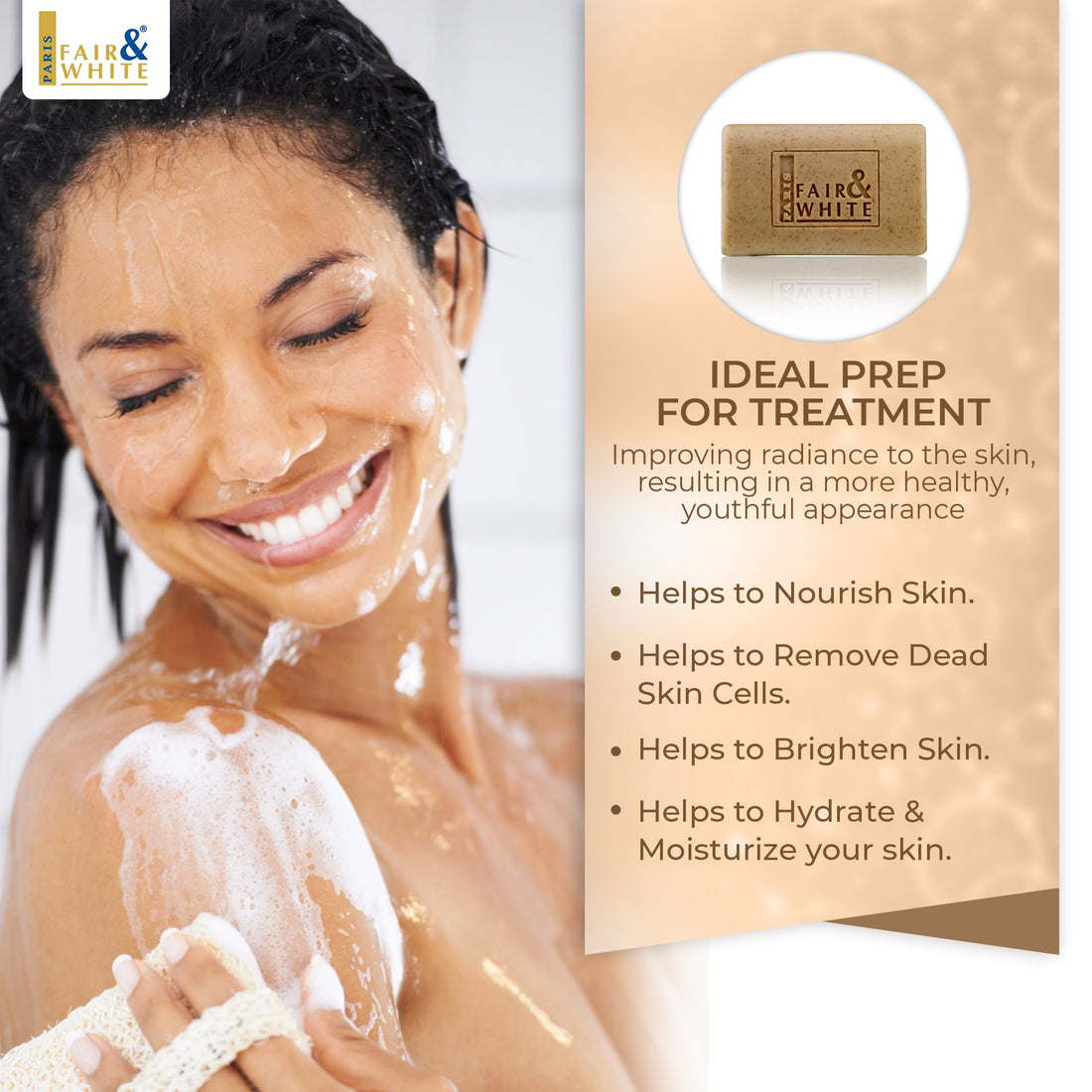 Fair & White Savon Gommant Exfoliating Soap #64533