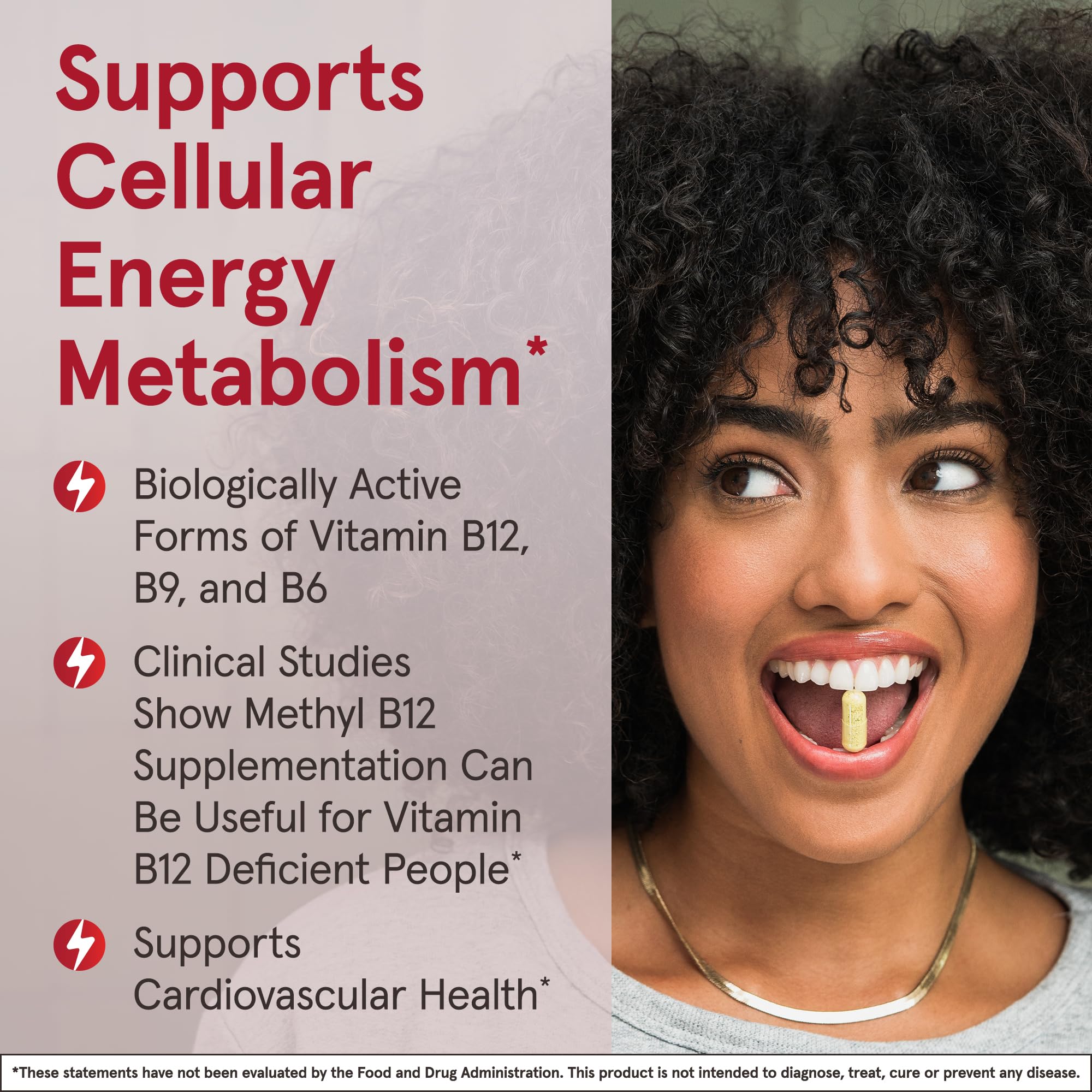 Jarrow Formulas Methyl B-12 1000MCG & Methyl Folate 400MCG,Extra Strength,Cellular Energy Metabolism & Cardiovascular Health Formula(1) With P-5-P,100Chewable Tabs,Up to a 100 Day Suppl,12Packs