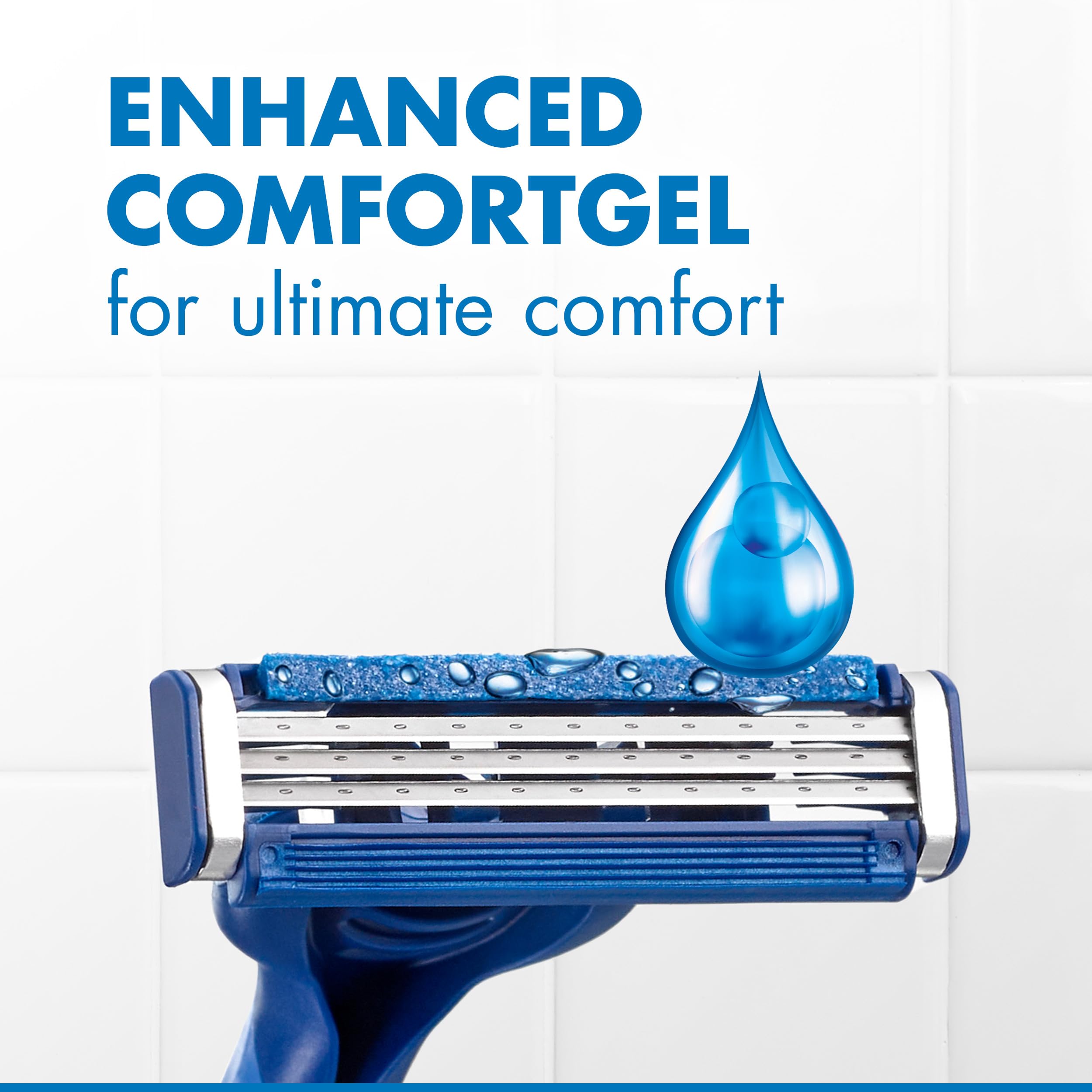 Gillette Sensor3 Comfort Men's Disposable Razors, 12 Razors