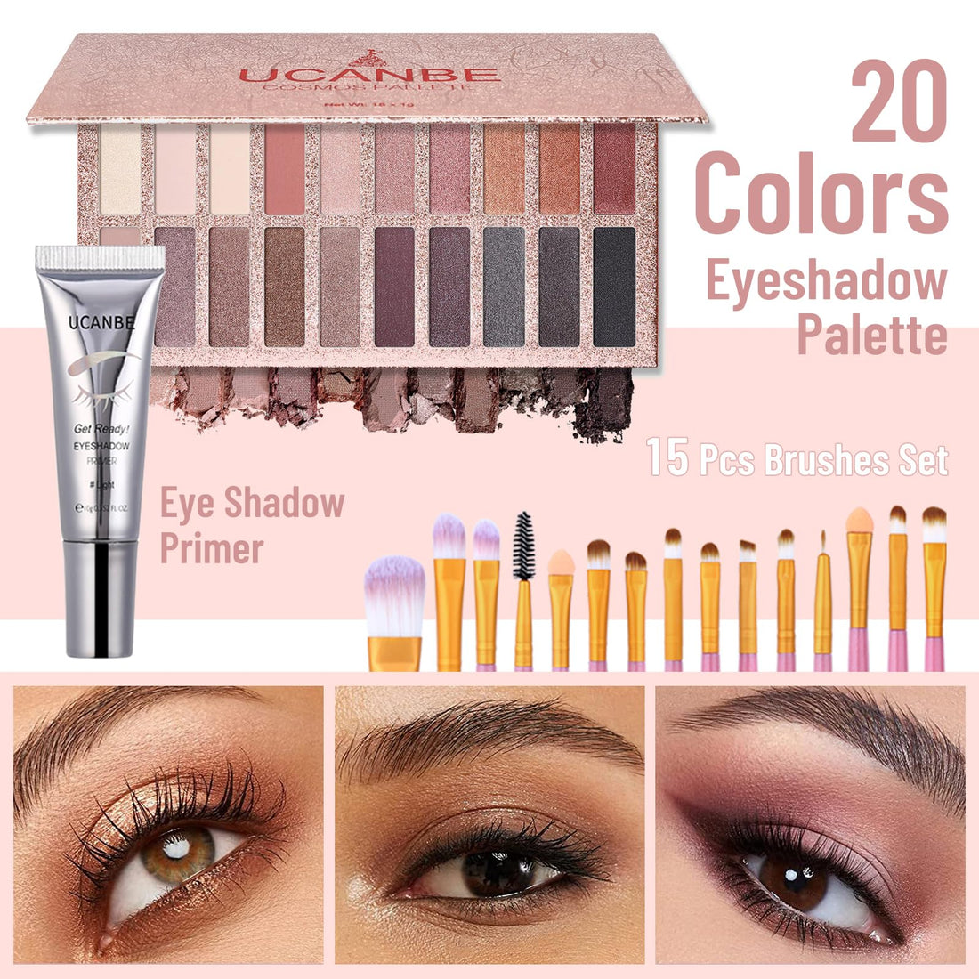 UCANBE All In One Makeup Kit for Women Full Kit, Makeup Gift Set for Valentine's Day Gift, Eyeshadow Palette Liquid Foundation Lip Gloss Etc,Makeup Set for Women & Makeup Beginners, Travel Makeup Set