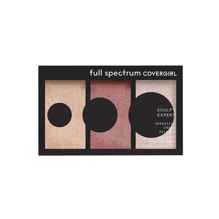 Covergirl Sculpt Expert Multiuse Cheek Palette, Bronze Flame, 0.22 Ounce