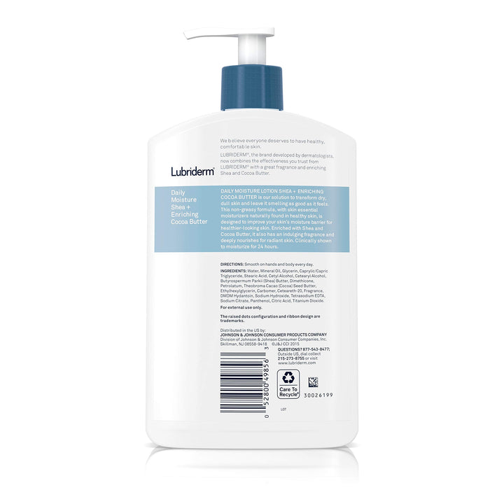Lubriderm Skin Nourishing Moisturizing Lotion-Shea and Cocoa Butters-16oz