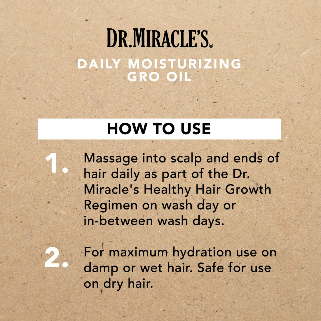 Dr. Miracle's Feel It Formula Strengthen Daily Moisturizing Gro Oil 4 Ounce