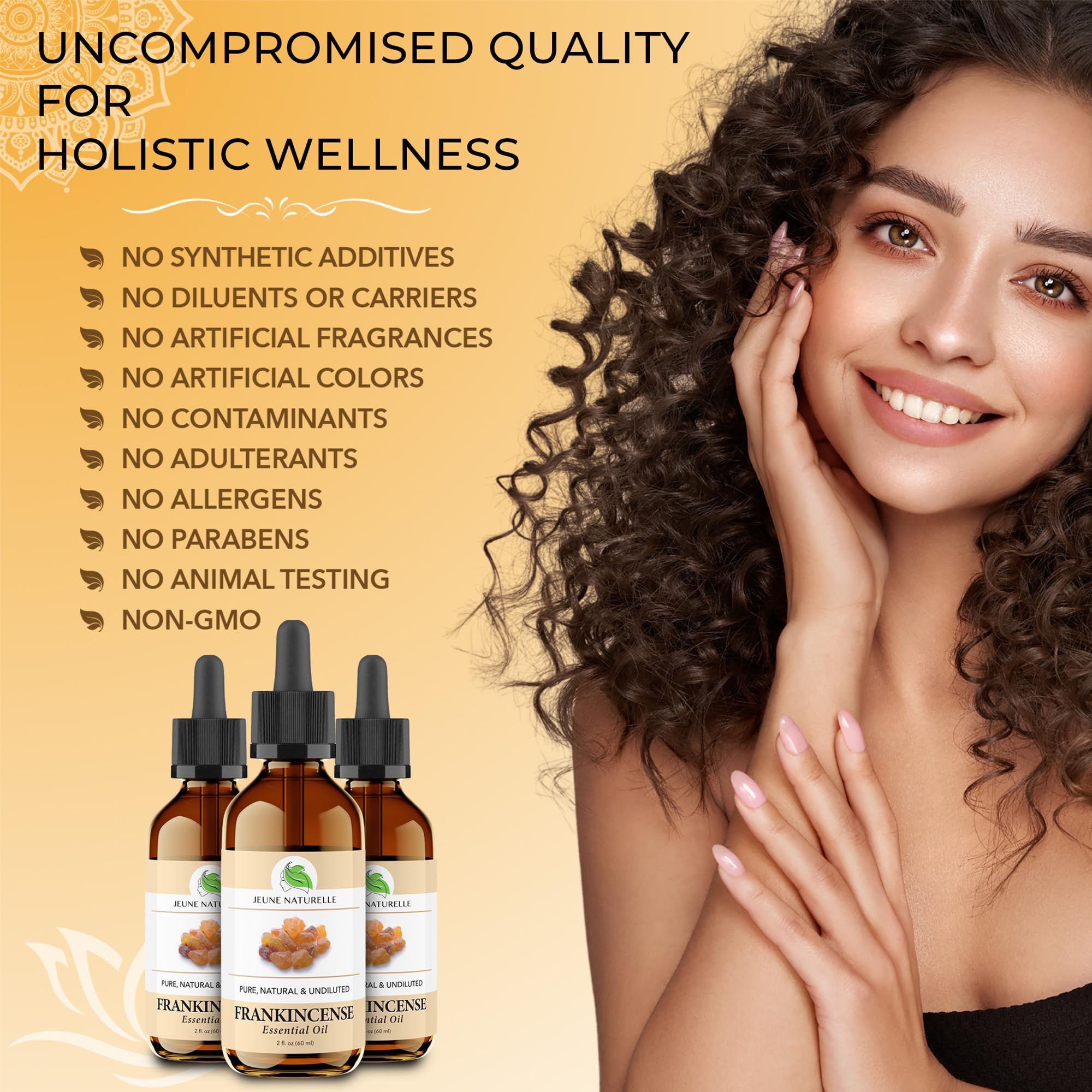 Frankincense Oil - 100% Pure, Natural, Therapeutic Grade Oil for Skin, for Body, for Hair (2 Oz)