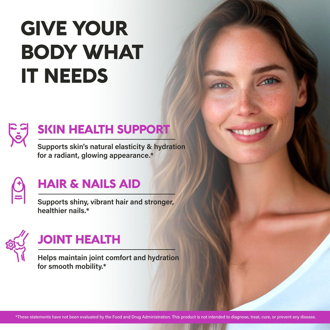 Multi Collagen Peptides - Hydrolyzed Types I, II, III, V & X - Collagen Supplement for Women 1300mg - w/ Hyaluronic Acid, Vitamins C & E - Skin, Hair, Nails & Joint Support - Made in USA, 120 Capsules