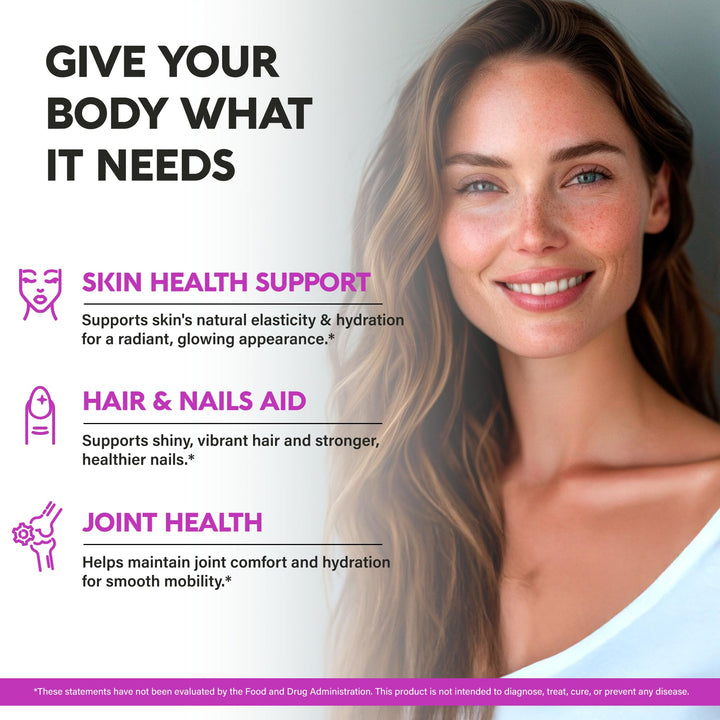 Multi Collagen Peptides - Hydrolyzed Types I, II, III, V & X - Collagen Supplement for Women 1300mg - w/ Hyaluronic Acid, Vitamins C & E - Skin, Hair, Nails & Joint Support - Made in USA, 120 Capsules