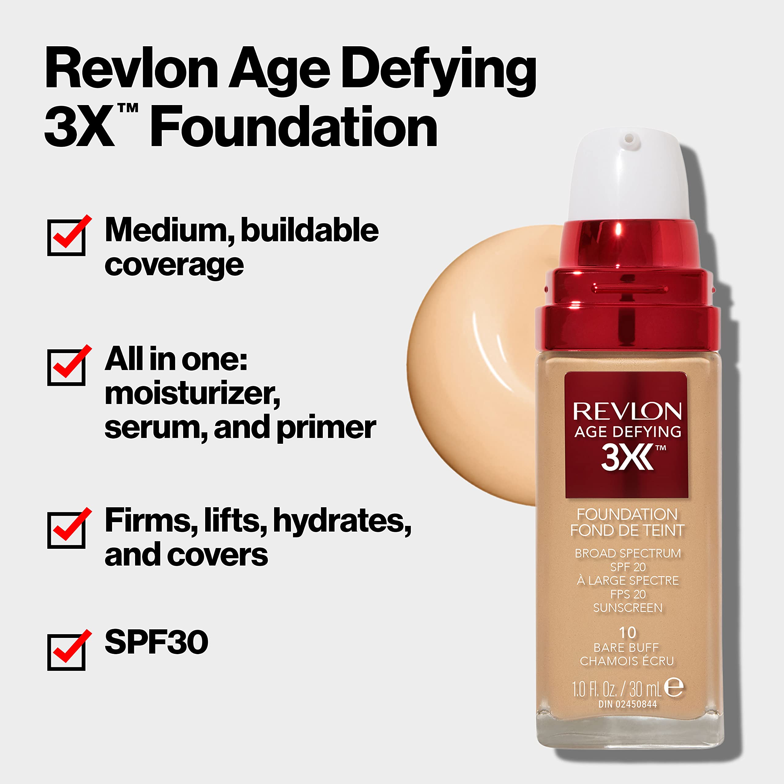 Revlon Age Defying Firming and Lifting Makeup, Early Tan