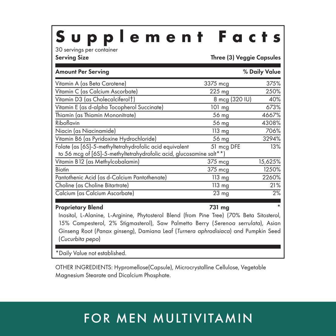 MICHAEL'S Naturopathic Programs for Men  90 Vegetarian Capsules  Daily Multivitamin  Includes Support for Prostate Health  with Vitamins A, C, D & E, B Complex  Kosher - 30 Servings