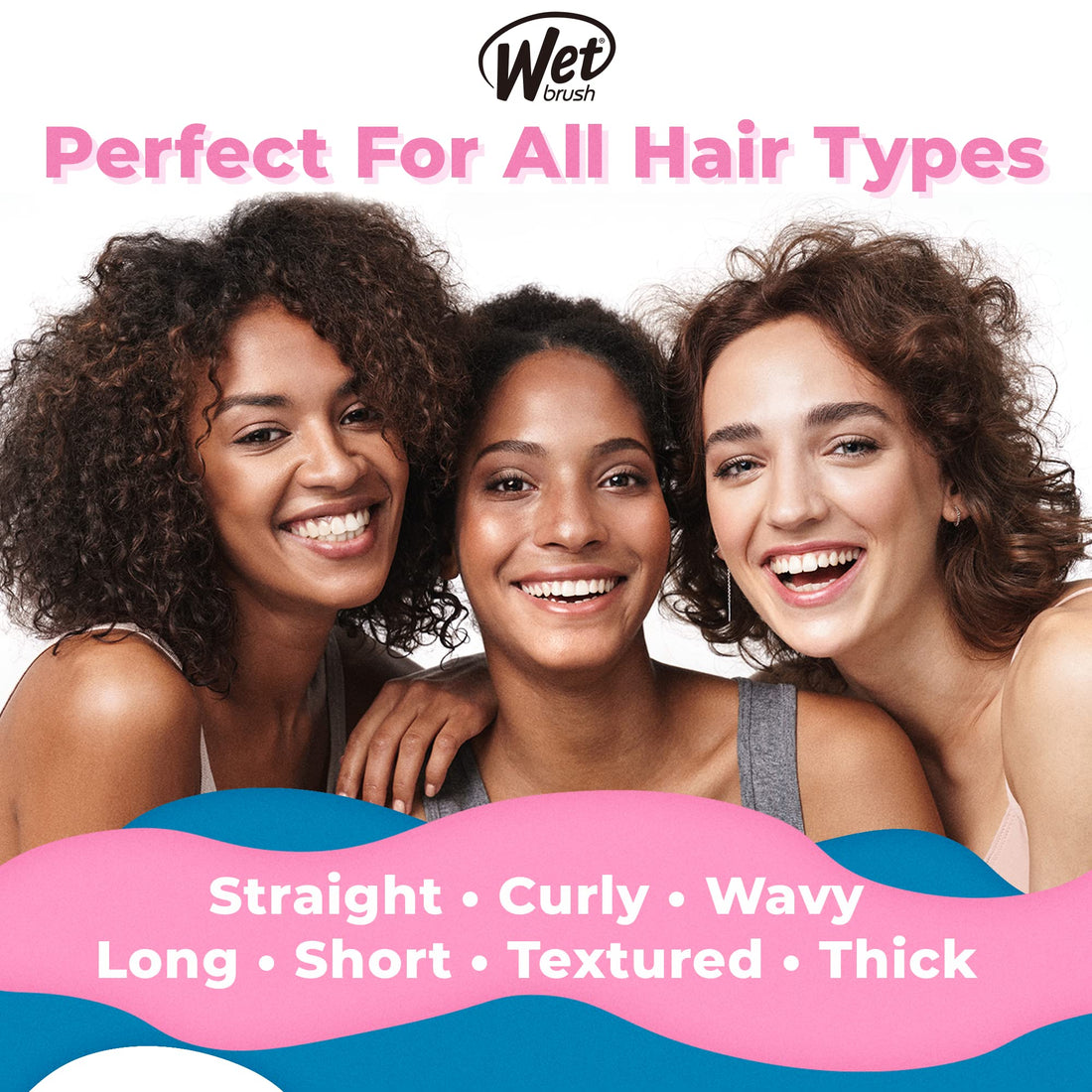 Wet Brush Original Detangling Brush - Abstract Mineral Purple Cloud - All Hair Types - Ultra-Soft IntelliFlex Detangler Bristles Glide Through Tangles with Ease - Pain-Free Comb for Men & Women