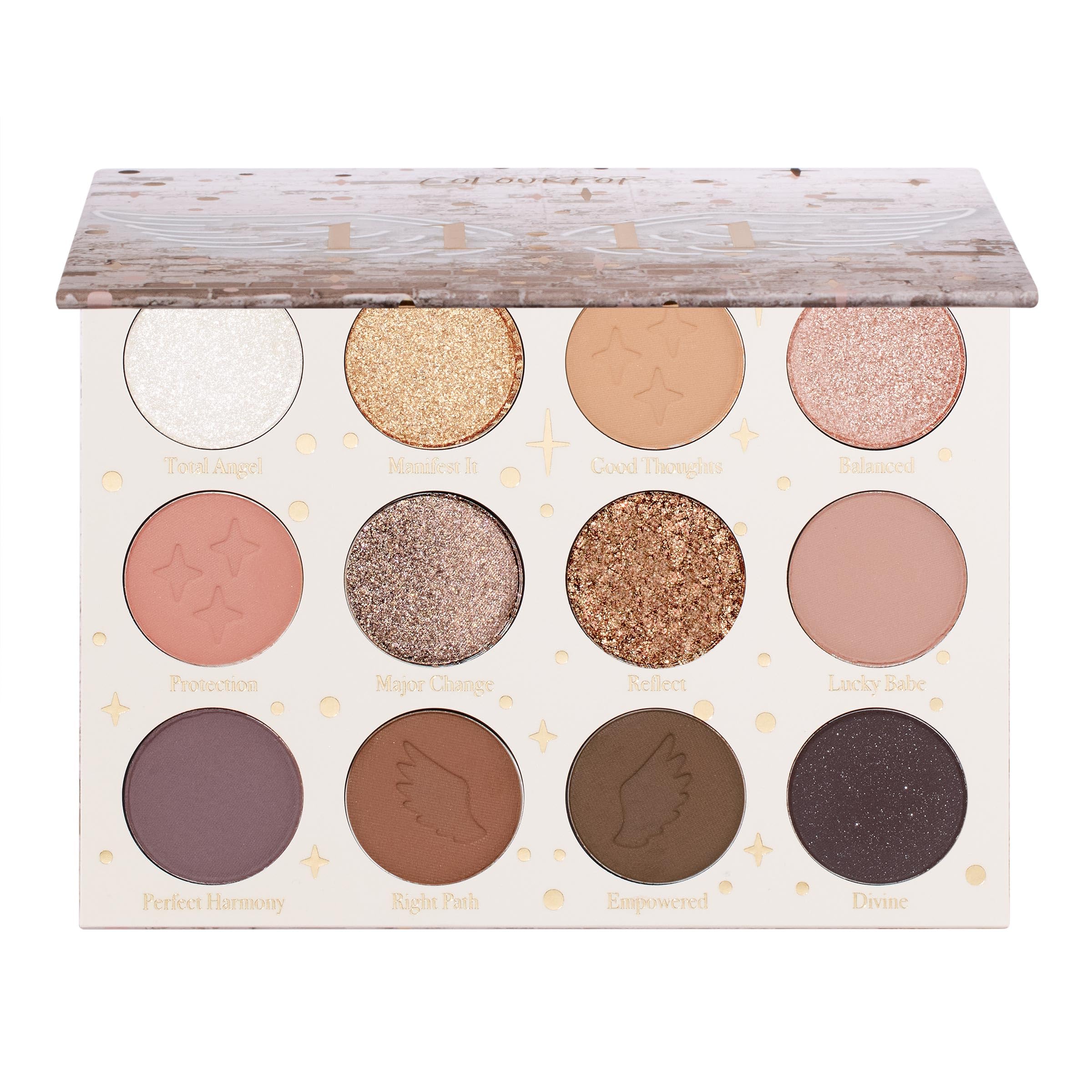 ColourPop 11:11 Eyeshadow Palette - Warm Nude Eye Makeup Palette with Matte, Metallic, Matte Sparkle & Glitter Finishes - High-Pigment Eye Makeup with a Long-Wearing Formula (0.46 oz)
