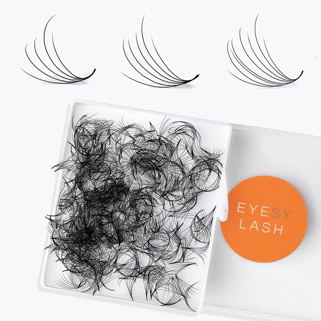 Camellia Lash Fans 5D 0.07 Size 9-11-13 Premade Fans Eyelash Extensions Curl C Premade Lash Fan Fans For Eyelash Extension by EYESY LASH (Promade fans)
