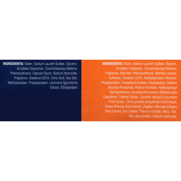 Clean & Clear 2-Pack Day and Night Face Cleanser Citrus Morning Burst Facial Cleanser with Vitamin C and Cucumber, Relaxing Night Facial Cleanser with Sea Minerals, Oil No & Hypoallergenic Face Wash