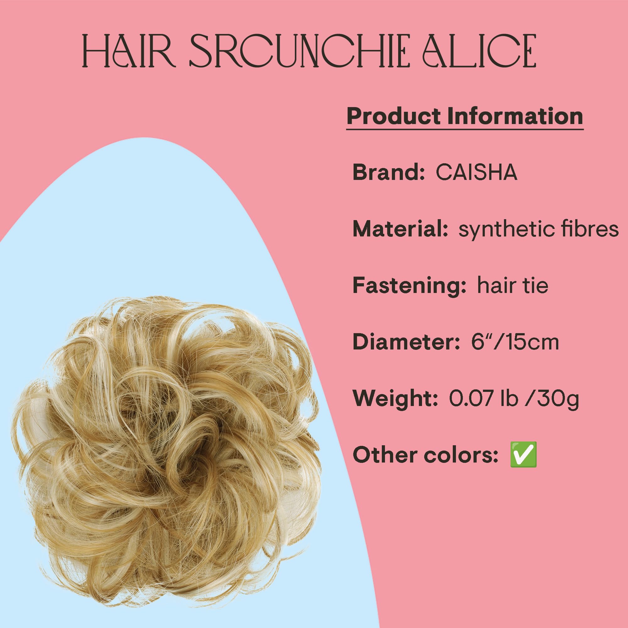 24 & 160g Hair Piece Pony Tail Extension (BLONDEPLATINUM) Very Long & Voluminous Straight Curled Wavy Heat-Resisting Like Real Human Hair