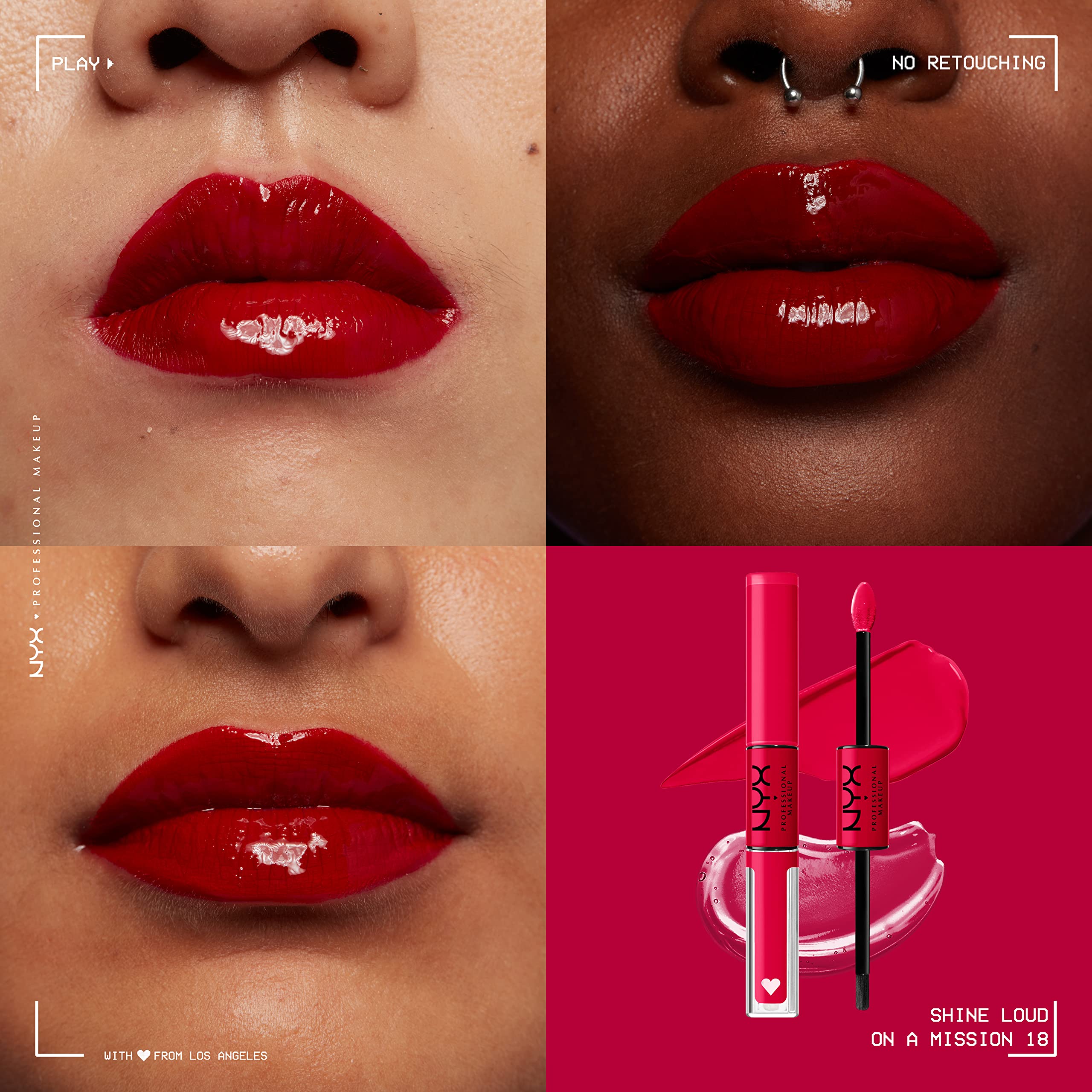 NYX PROFESSIONAL MAKEUP Shine Loud, Vegan High-Shine Long-Lasting Liquid Lipstick - On A Mission