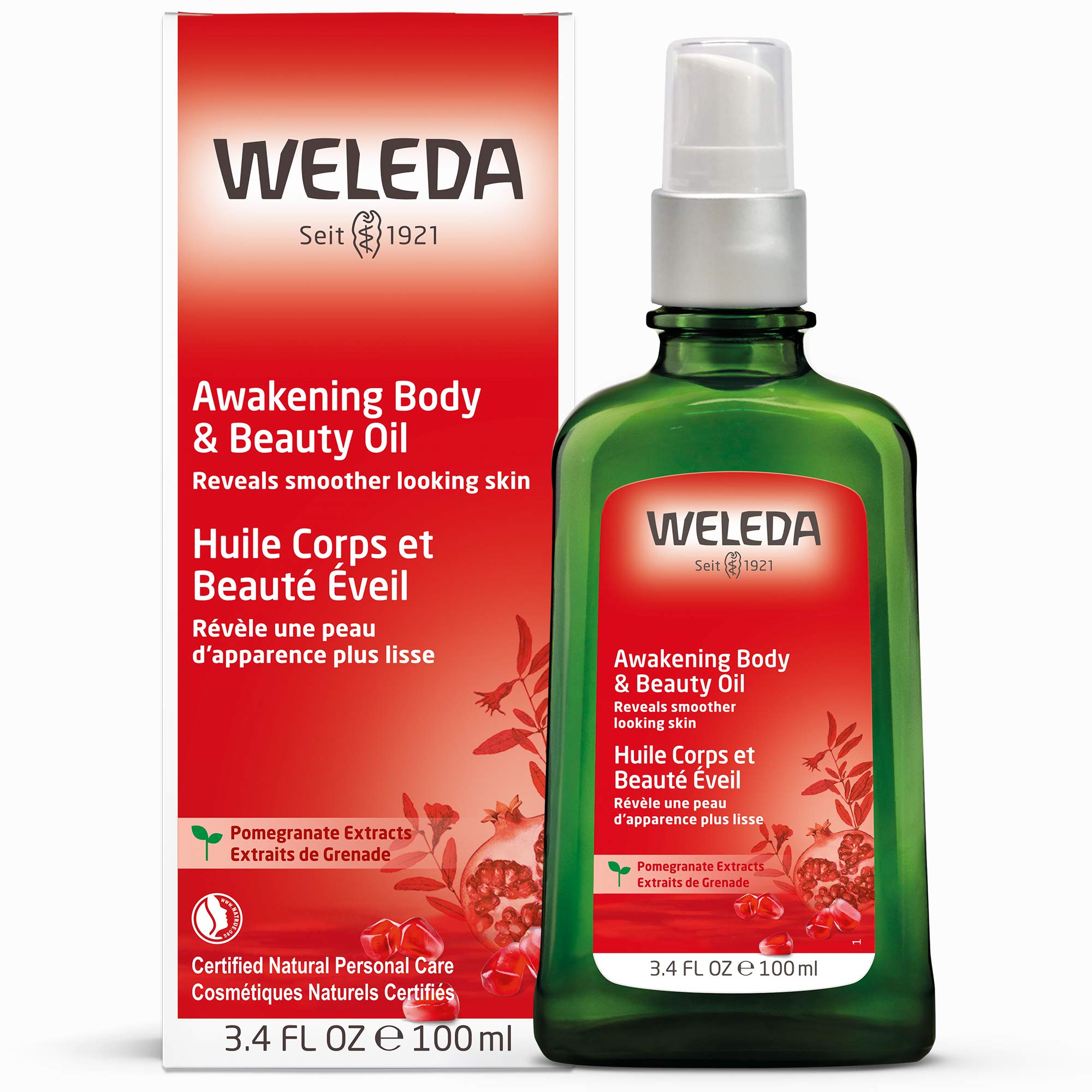 Weleda Regenerating Body Oil, Pomegranate, 3.4 Ounce