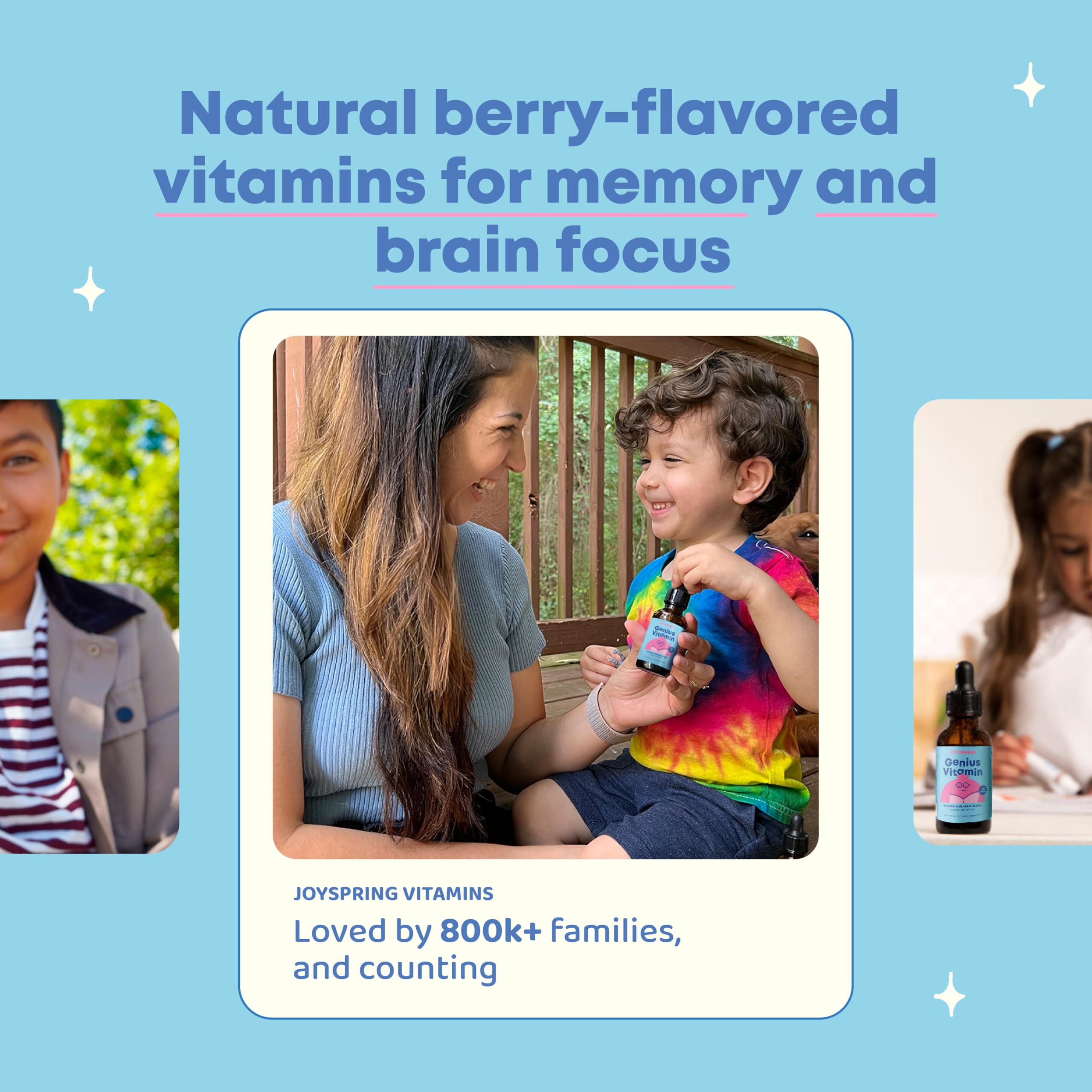 JoySpring Kids B Complex | Vitamin B Complex Liquid Drops with Elderberry, Zinc & Vitamin C | Support for Overall Wellness (1 fl oz) 30 Servings