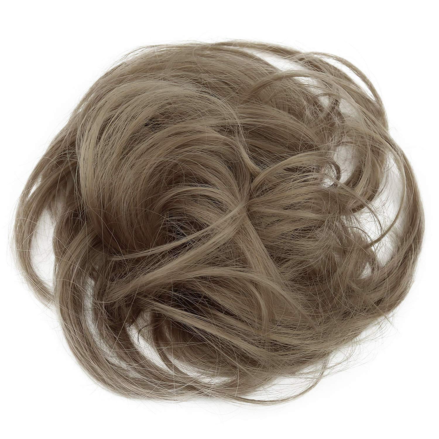 light brown 103 : PRETTYSHOP Scrunchie Bun Up Do Hair piece Hair Ribbon Ponytail Extensions Wavy Curly or Messy Various Colors(light brown 103)