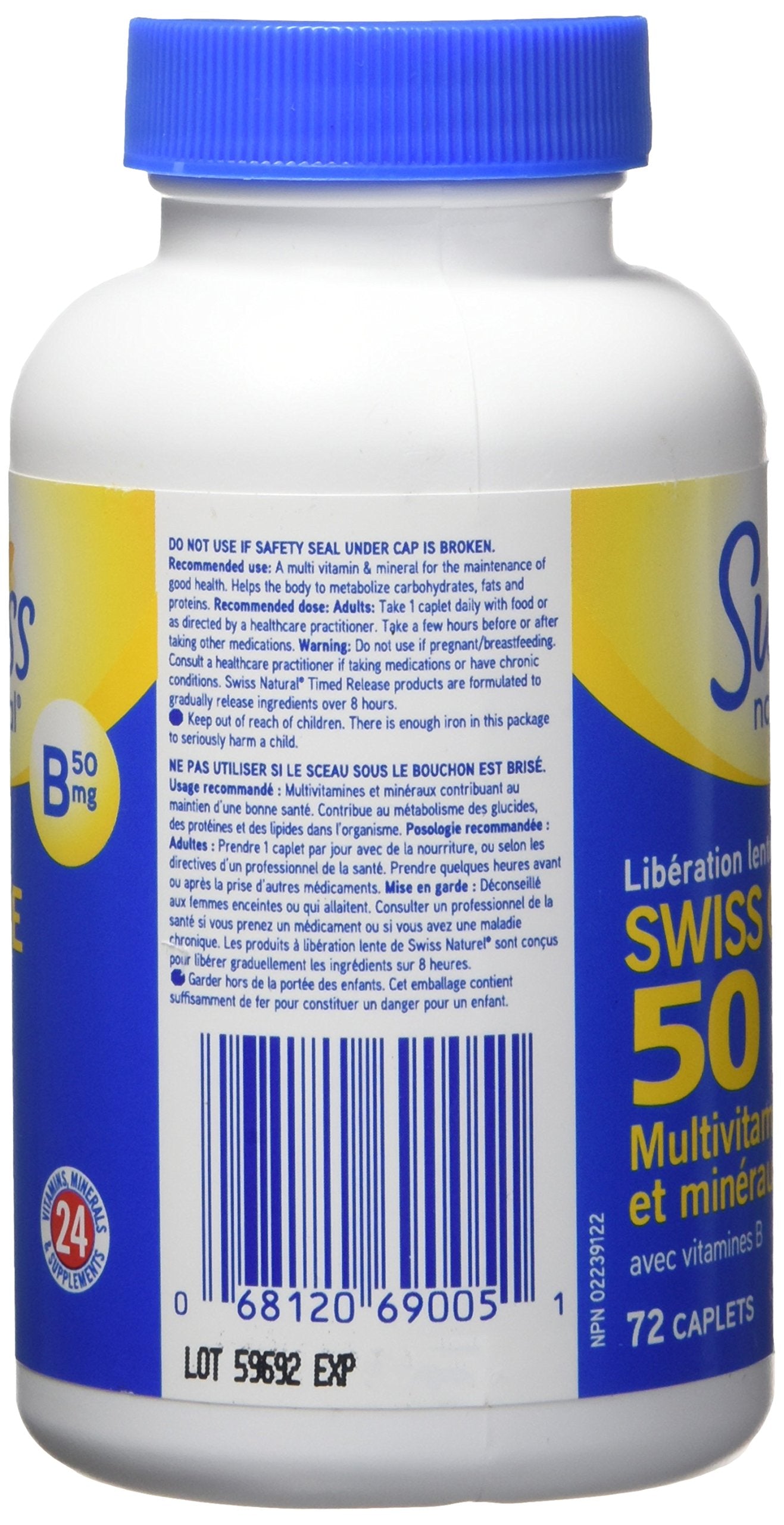 Swiss Natural Swiss One 50 Timed Release Multi Vitamin & Mineral with B Complex