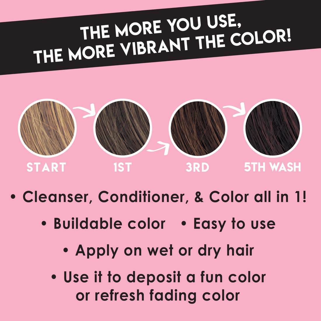 Color Lux Color Cleansing Conditioner, Cocoa, 3-in-1 Color Depositing Formula, Vegan, Sulfate-Free, Paraben-Free, 8.25 oz