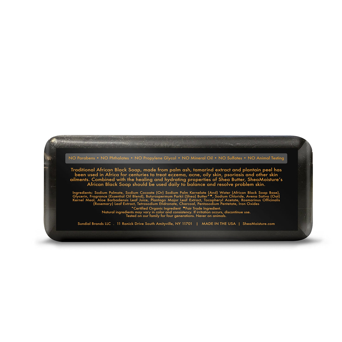 Shea Moisture African Black Soap With Shea Butter 8 oz (Pack of 3)
