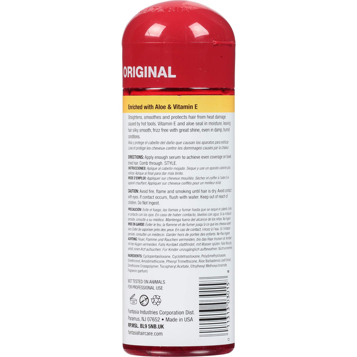 Fantasia IC Hair Polisher Heat Protector Straightening Serum, 6 Ounce