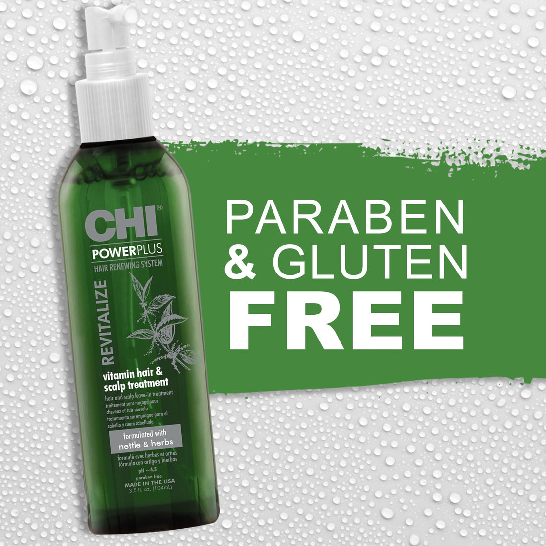 Chi Powerplus Revitalize Vitamin Hair and Scalp Treatment for Unisex, 3.5 Ounce