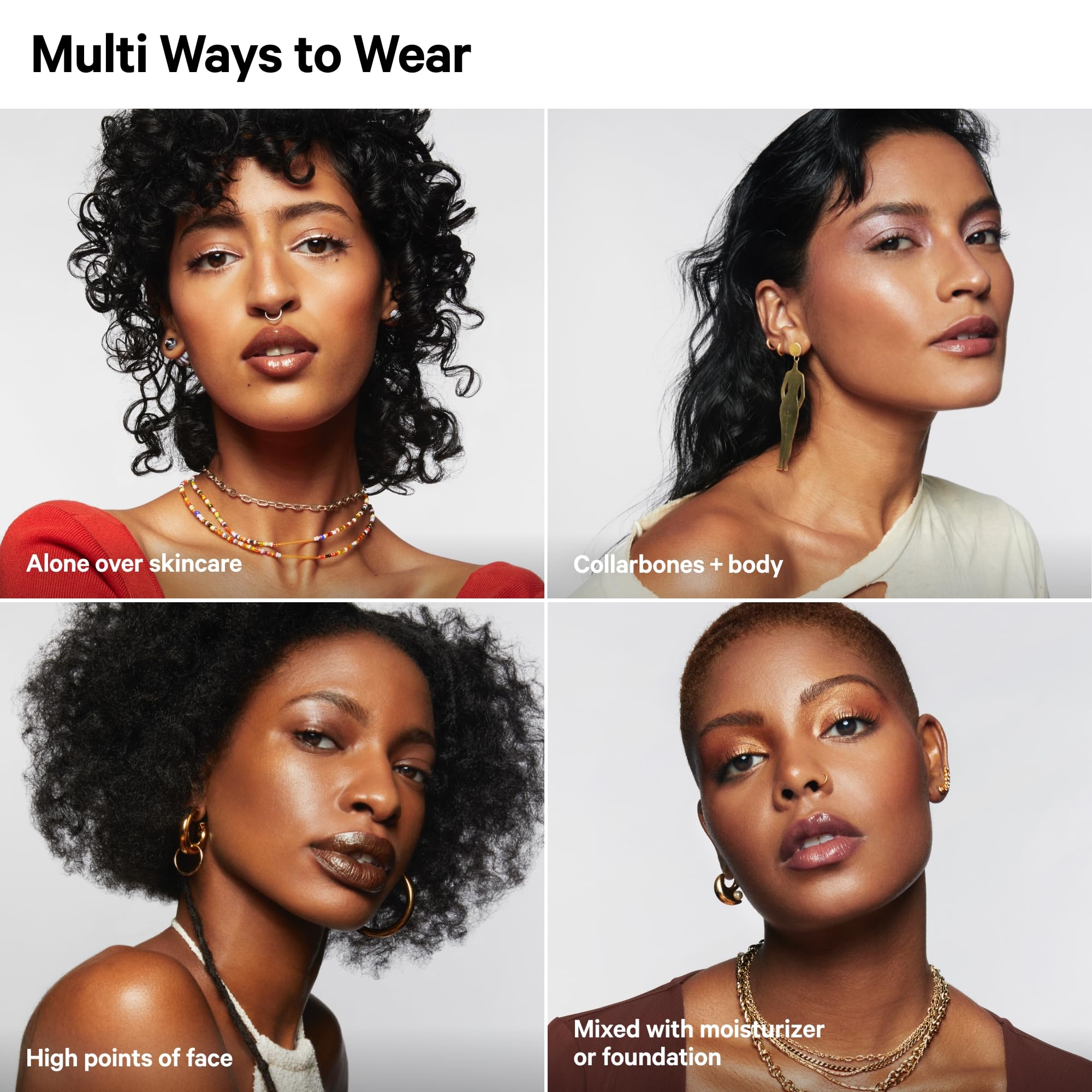 Milk Makeup Bionic Glow Liquid Illuminator, Virtual (Luminous Peach) - 0.91 fl oz - Delivers Hydrating, Natural Glow for Face & Body - Blendable & Buildable - Weightless - Vegan, Cruelty Free