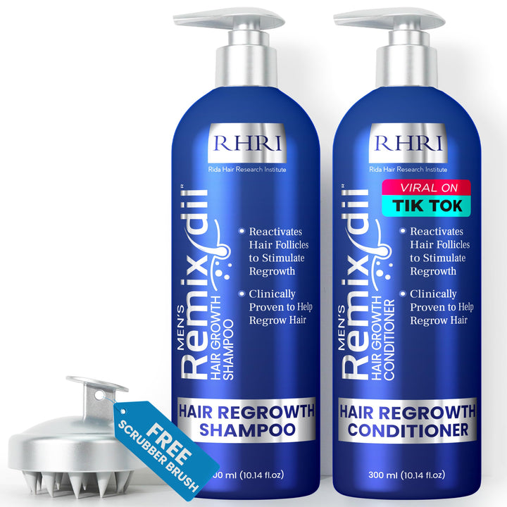 Hair Growth Shampoo & Conditioner Set for Men | Effective Hair Regrowth Treatment | Strengthening, Thickening & Soothing Formula for Healthy, Vibrant Hair | 10.14 fl.oz (Pack of 2)