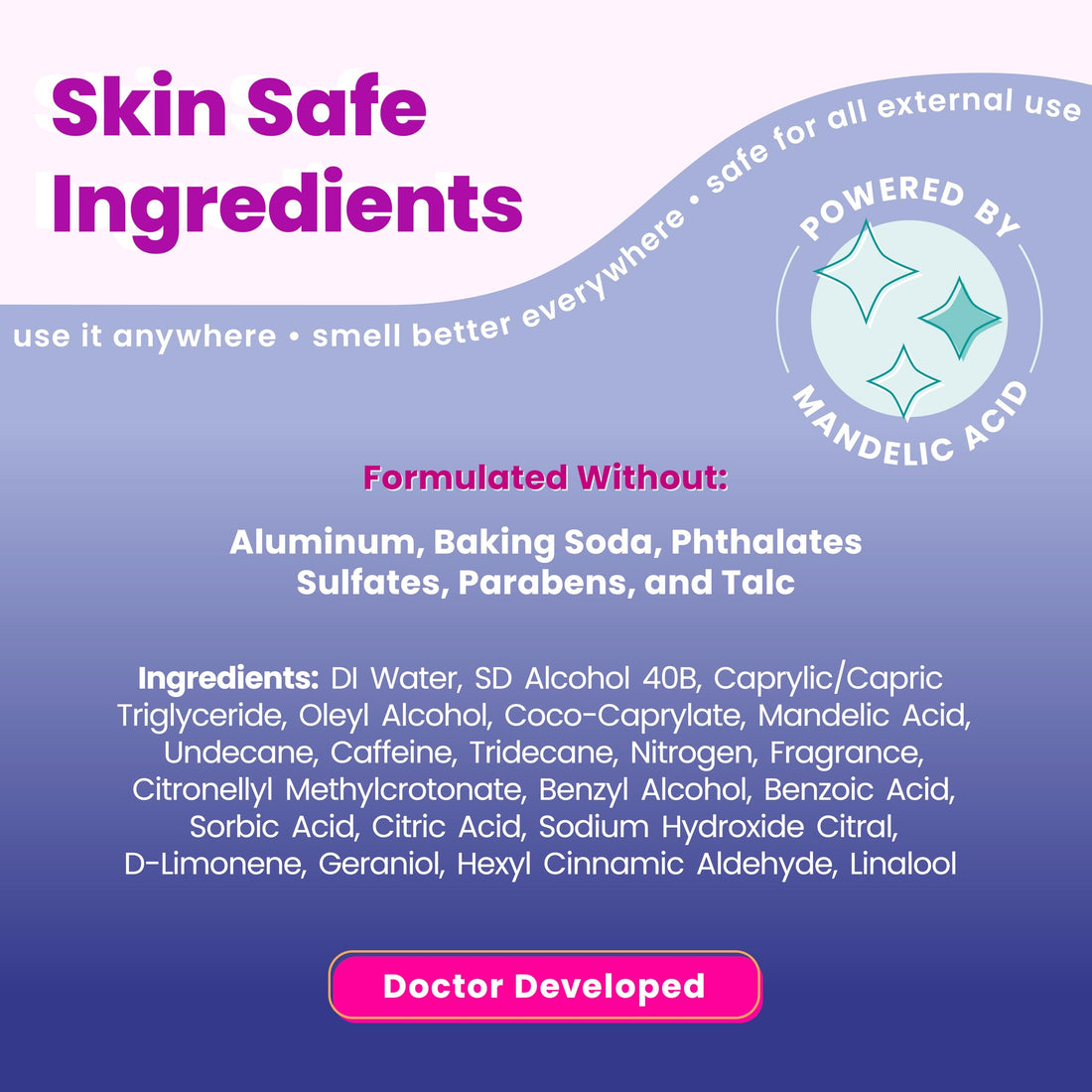 Lume Invisible Spray Deodorant For Women - Whole Body Deodorant Spray - 72 Hr Odor Control - Ozone Friendly, Natural Propellant - Aluminum & Baking Soda Free, Skin Loving - 2 pack (Soft Powder)