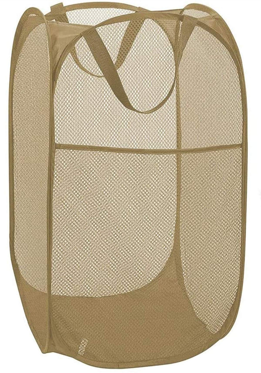 Portable Large Rectangle Laundry Basket with Carry Handles Big Heavy Duty Pop Up Nursery Clothes Hamper Folding Mesh Room Organizer Storage Red