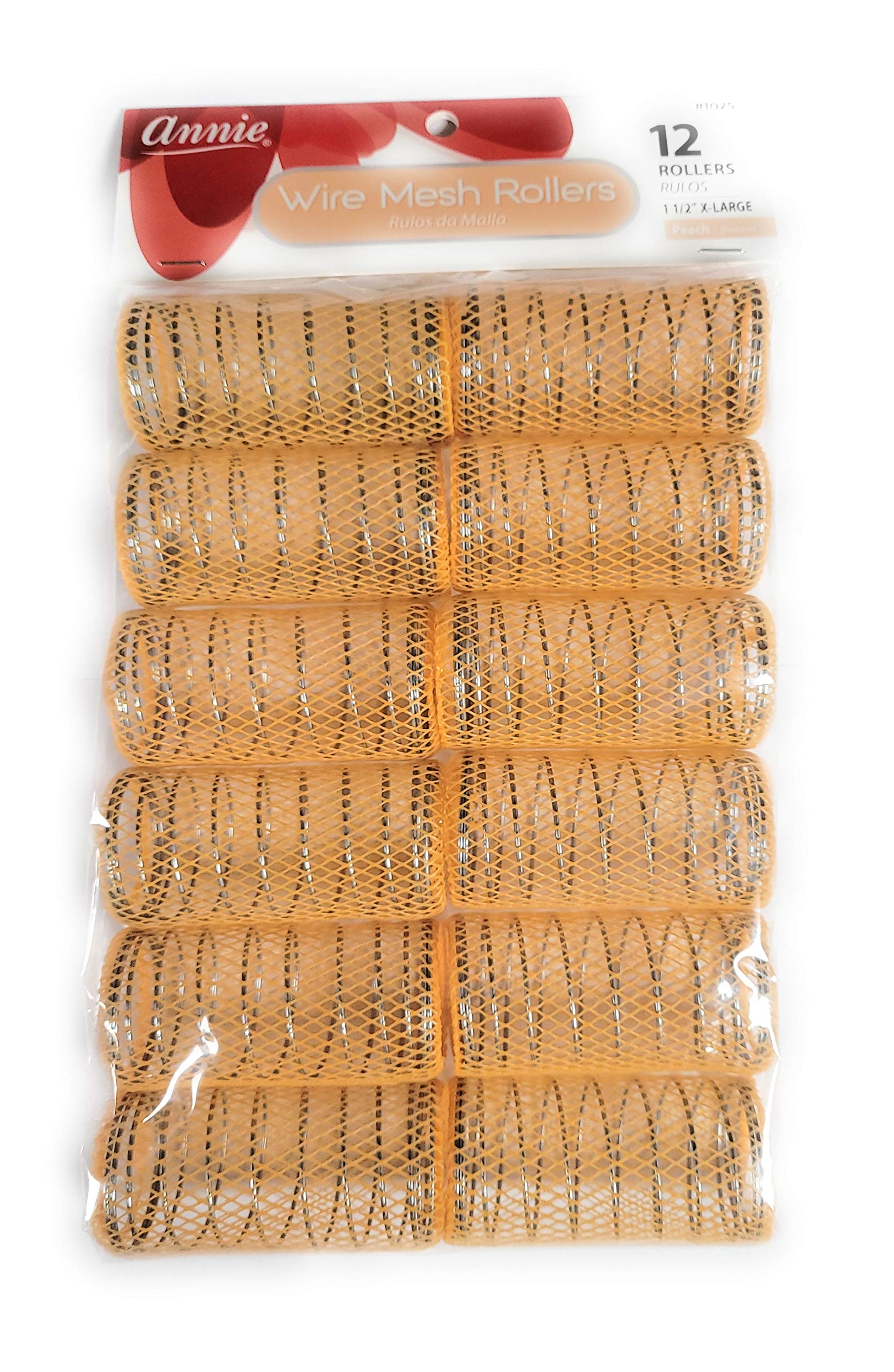 Annie 1-1/2 XL Wire Mesh Hair Rollers - 12 Pcs.