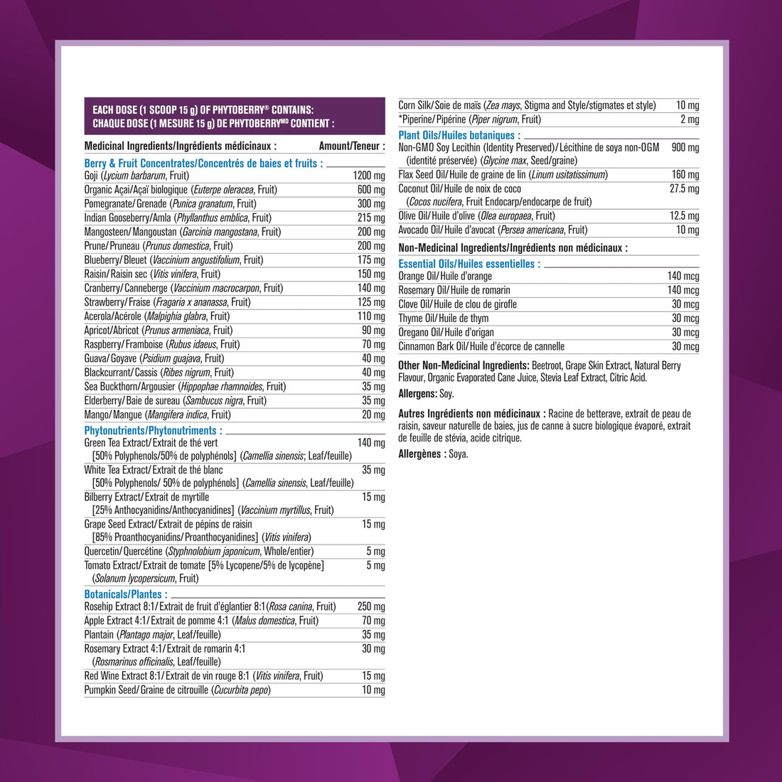 Phytoberry Powder Lg, 32 oz