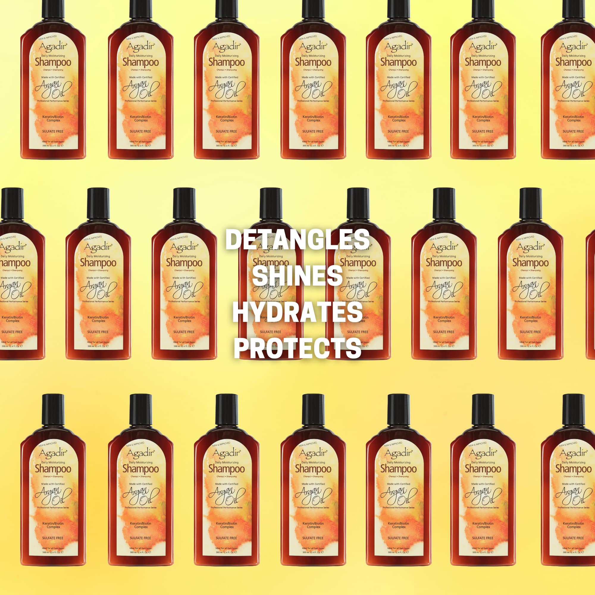 Daily Moisturizing Shampoo ( For All Hair Types ) - Agadir Argan Oil - Hair Care - 355ml/12oz