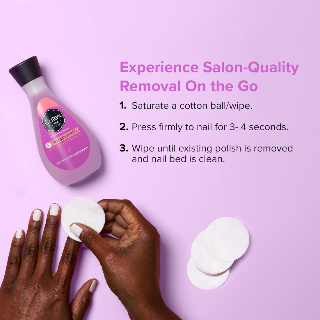 Cutex strength shield Nail Polish Remover 6.76 Fl Oz
