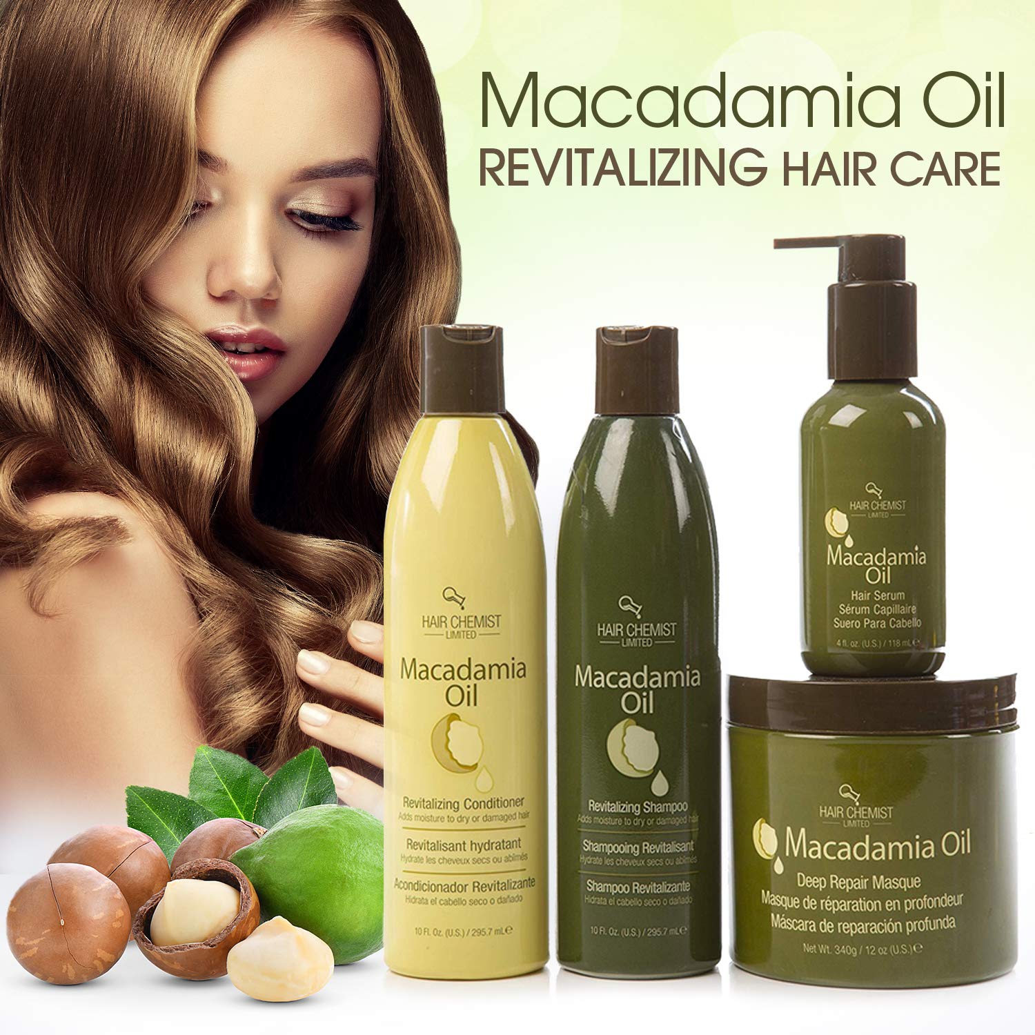 Hair Chemist Macadamia Oil Hair Serum, 4 Ounce
