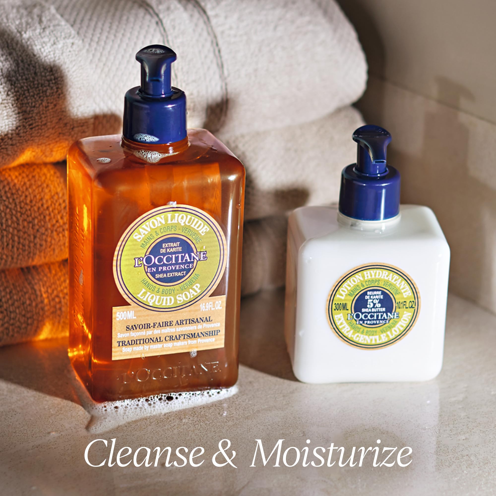 L'Occitane Verbena Shea Butter Hands & Body Extra-Gentle Moisturizing Lotion: Organic Verbena Extract | Refreshing Scent | Softening | Vegan