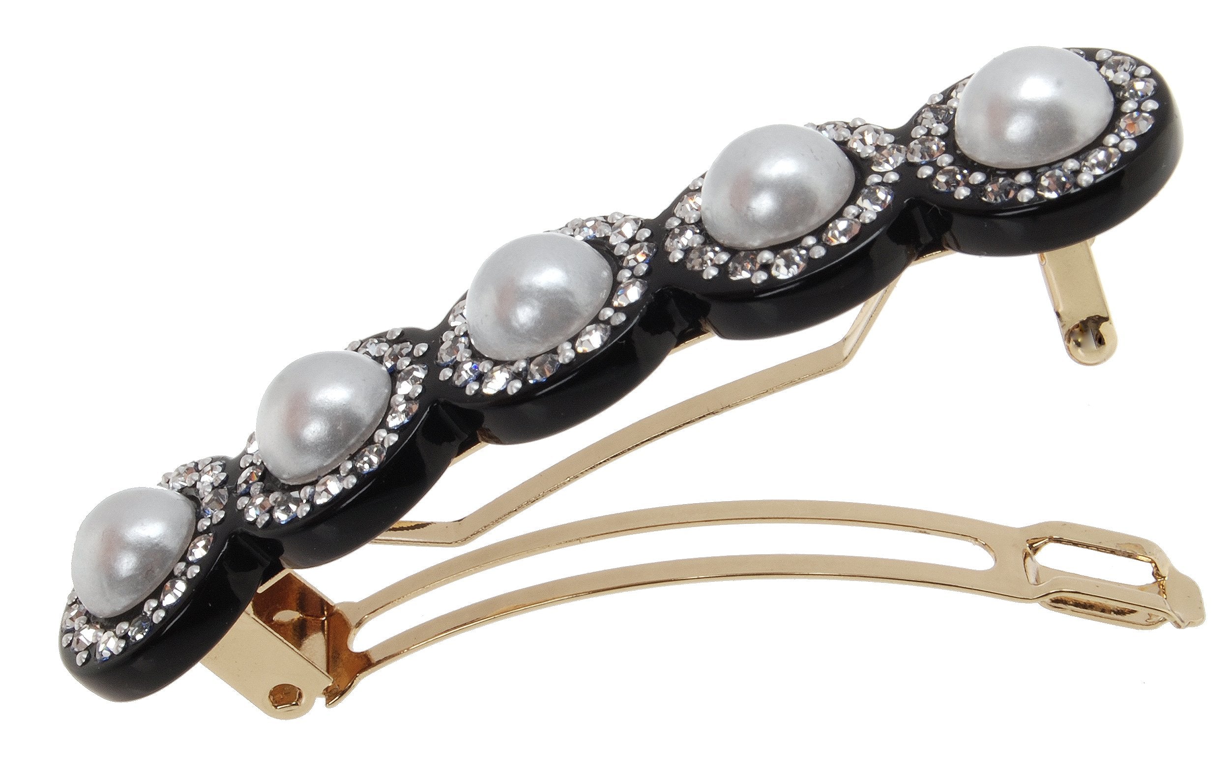 L. Erickson Rodeo Drive on 6cm Barrette - Black