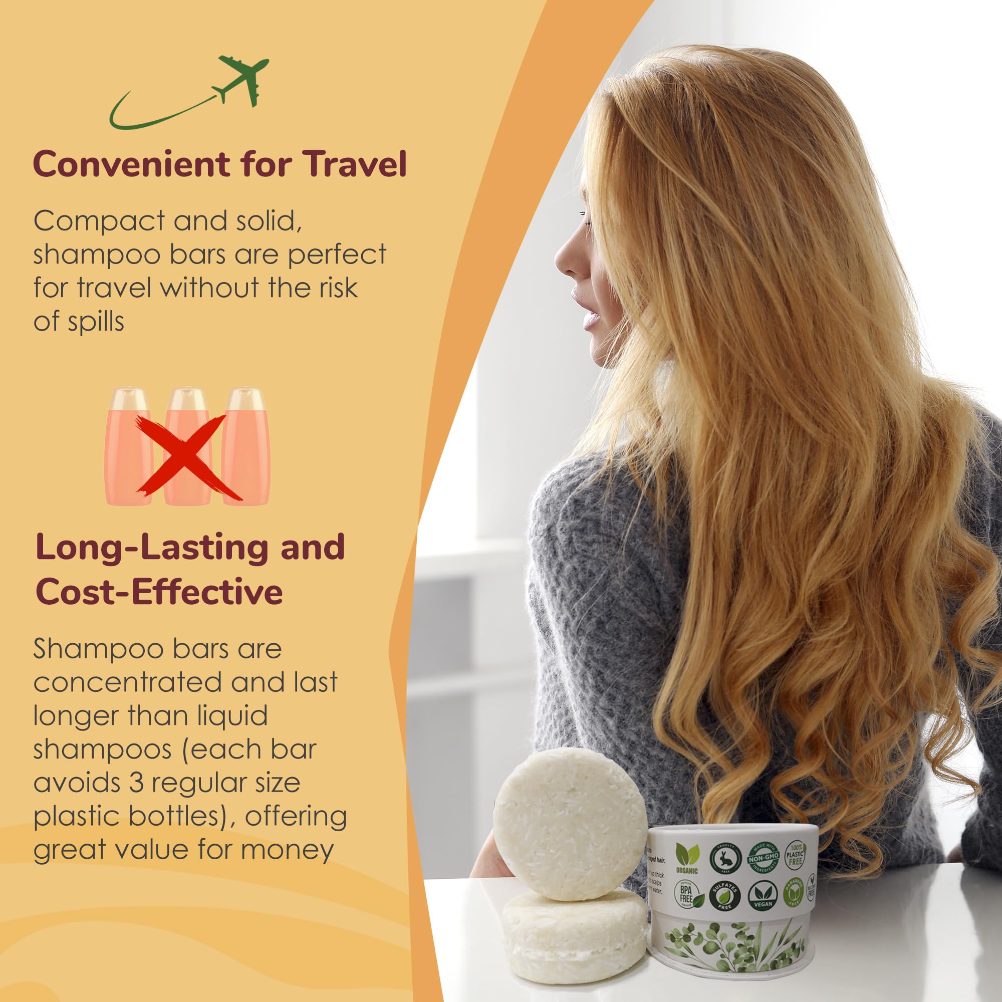 Relaxcation MADE IN USA Batana Oil Solid Shampoo Bar and Conditioner Bar for Hair Growth, Reduces Hair Loss, Hydrates Dry Hair, Improves Scalp Health Handcrafted in USA, Travel-Friendly