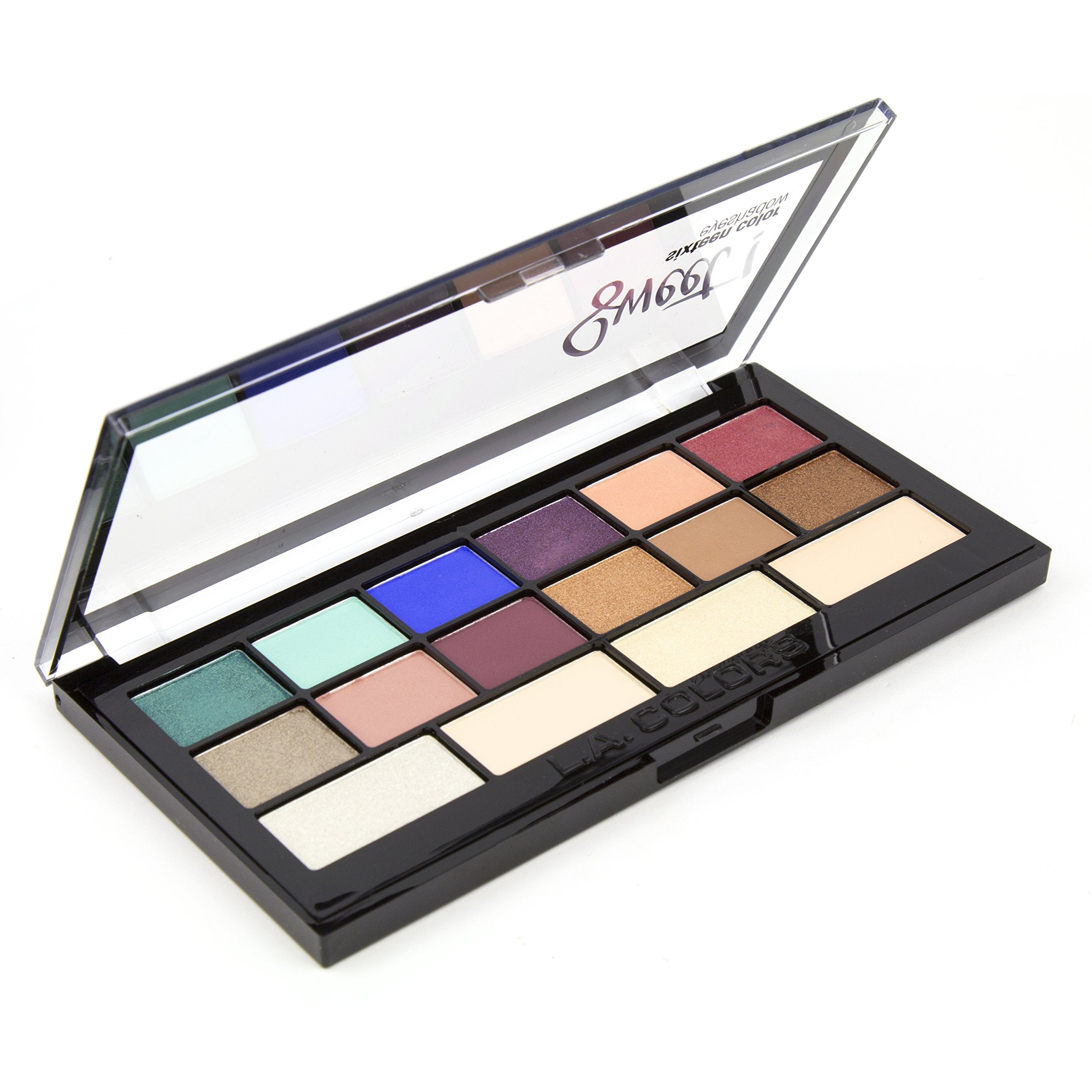 L.A. COLORS Sweet 16 Color Eyeshadow Palette Shimmery Finish, Playful, 20g (Multicolor)