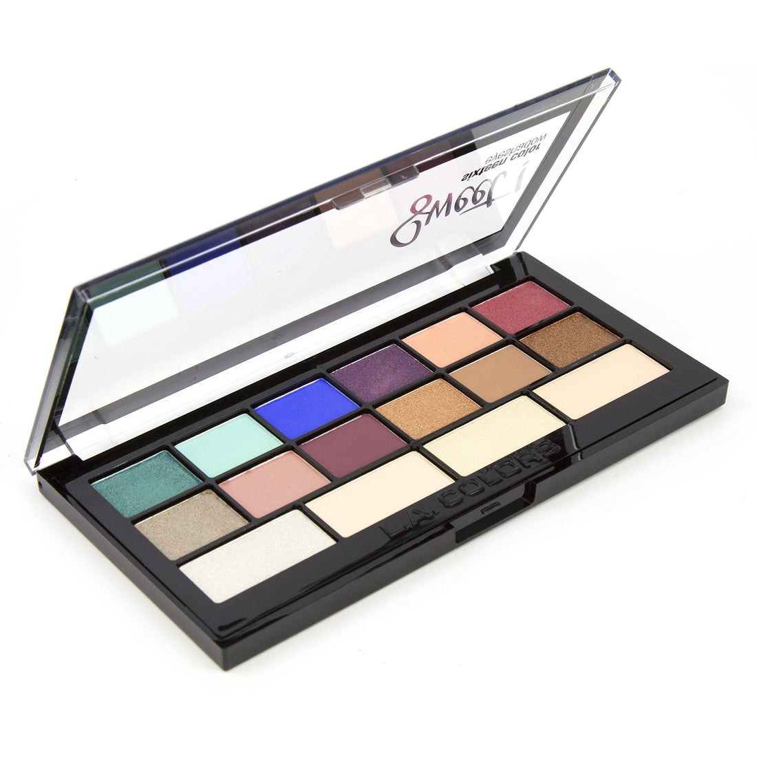 L.A. COLORS Sweet 16 Color Eyeshadow Palette Shimmery Finish, Playful, 20g (Multicolor)