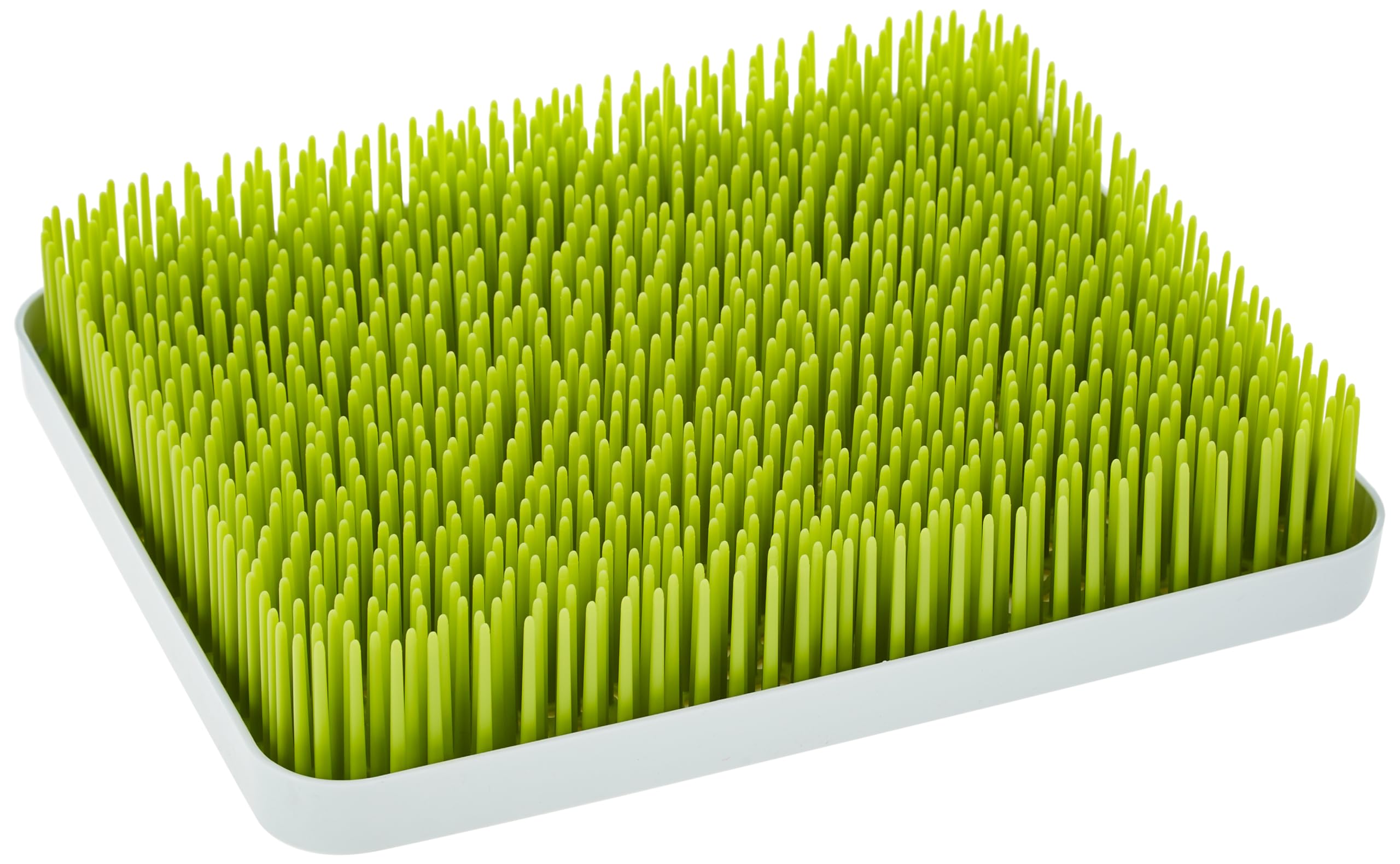 Boon Lawn Countertop Baby Bottle Drying Rack with Antimicrobial Tray - Spring Green - Bottle Rack and Organizer - Baby Feeding Essentials - 13.5 x 11 x 2.5 - 1 Count