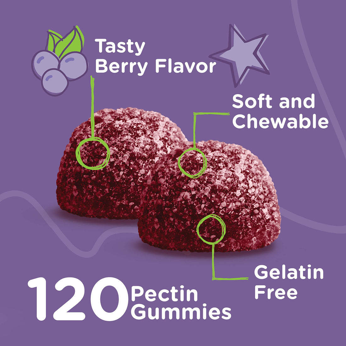 Sambucus Elderberry Gummies for Kids Immune Support Supplements with Vitamin D3 & Vitamin C - 3-1 Immune Booster - Vegetarian, Gelatin Free, Gluten Free, GMO Free - Tasty Chewable Berry Flavored Gummy