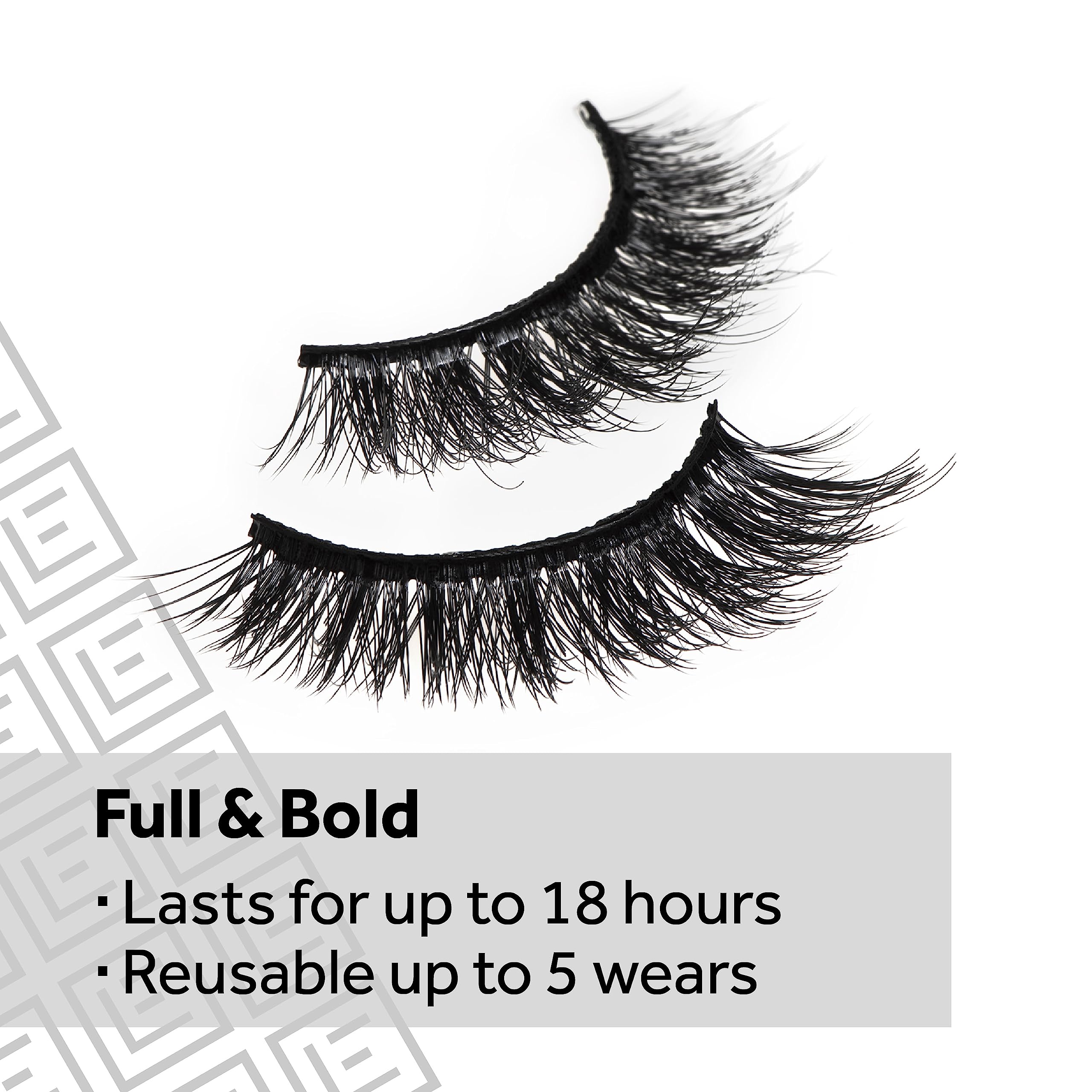 Eylure London Dramatic Reusable False Eyelashes Style No.126 | Includes Latex Free Vegan Adhesive with 18 Hour Hold | Last up to 5 Wears